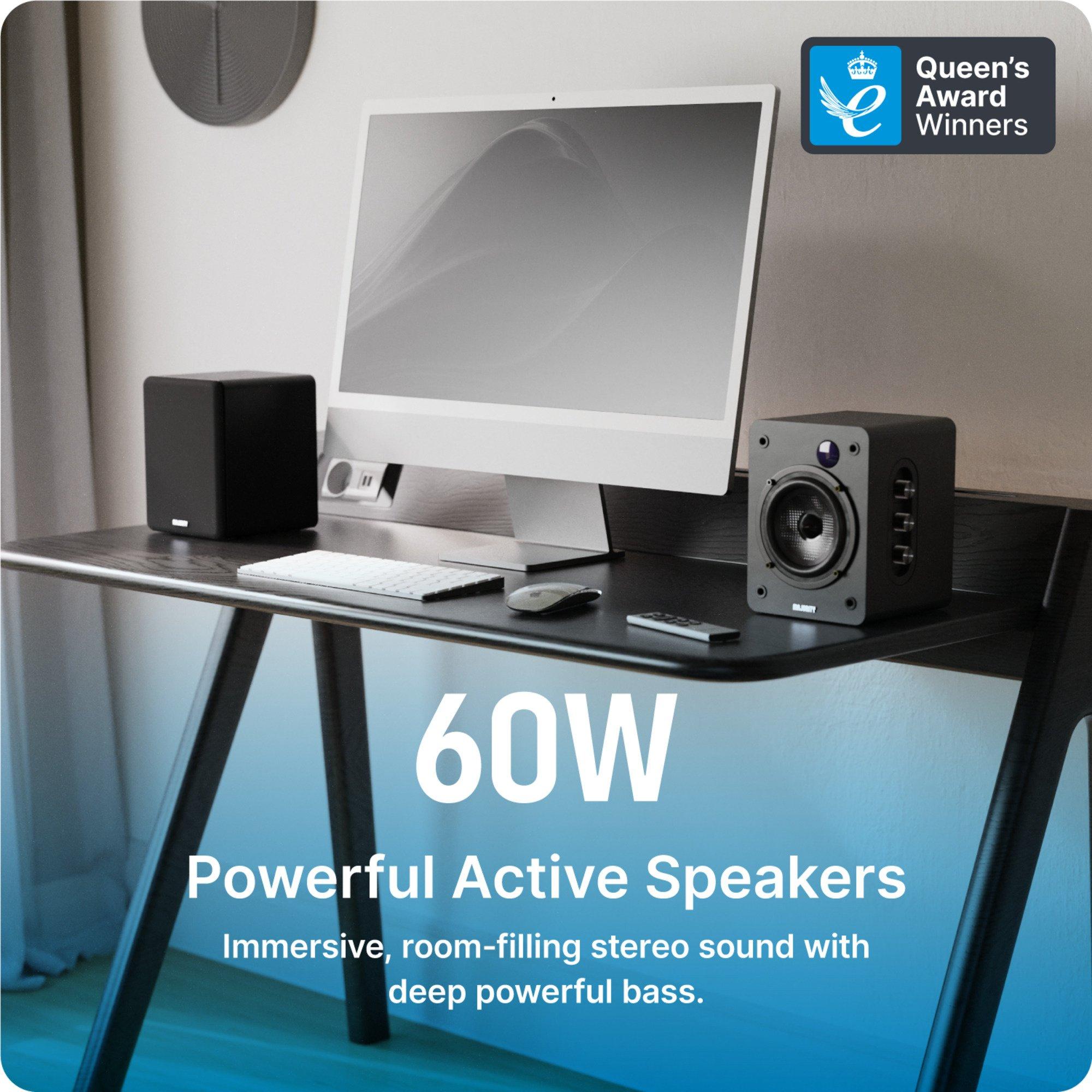 Black - MAJORITY - D50X Bookshelf Speakers - 2