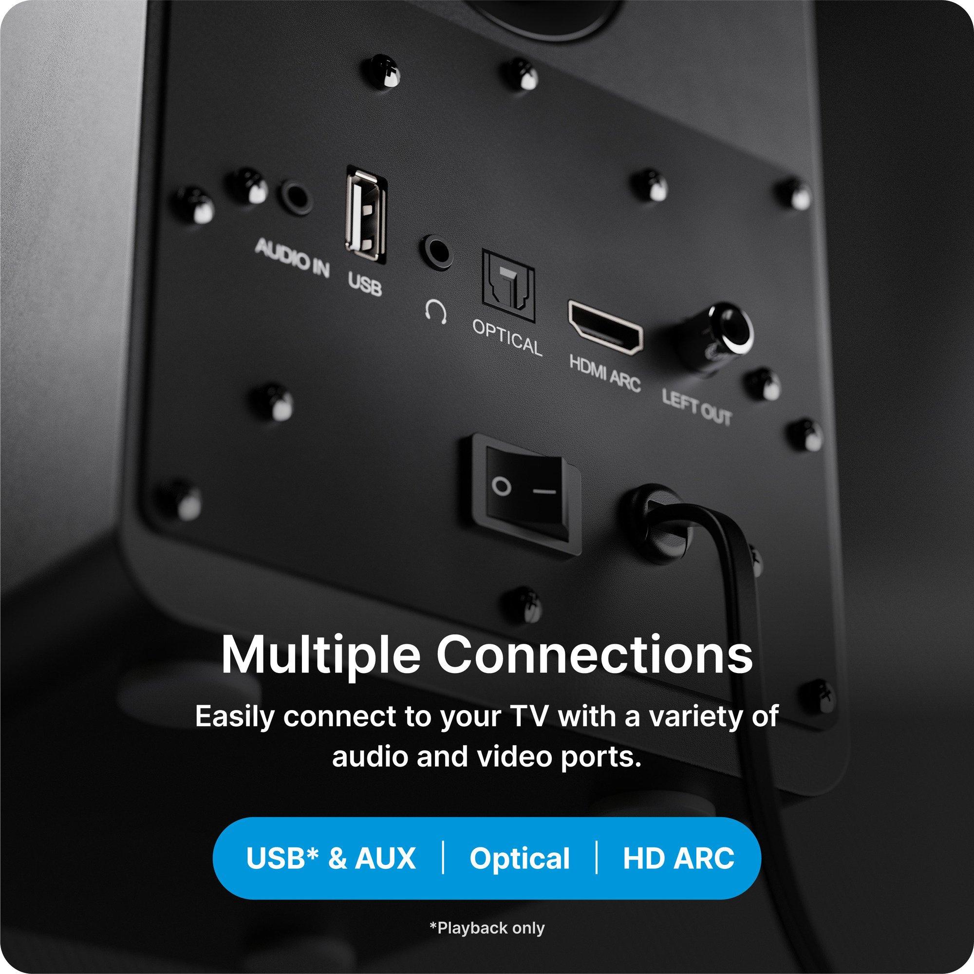 Black - MAJORITY - D50X Bookshelf Speakers - 5