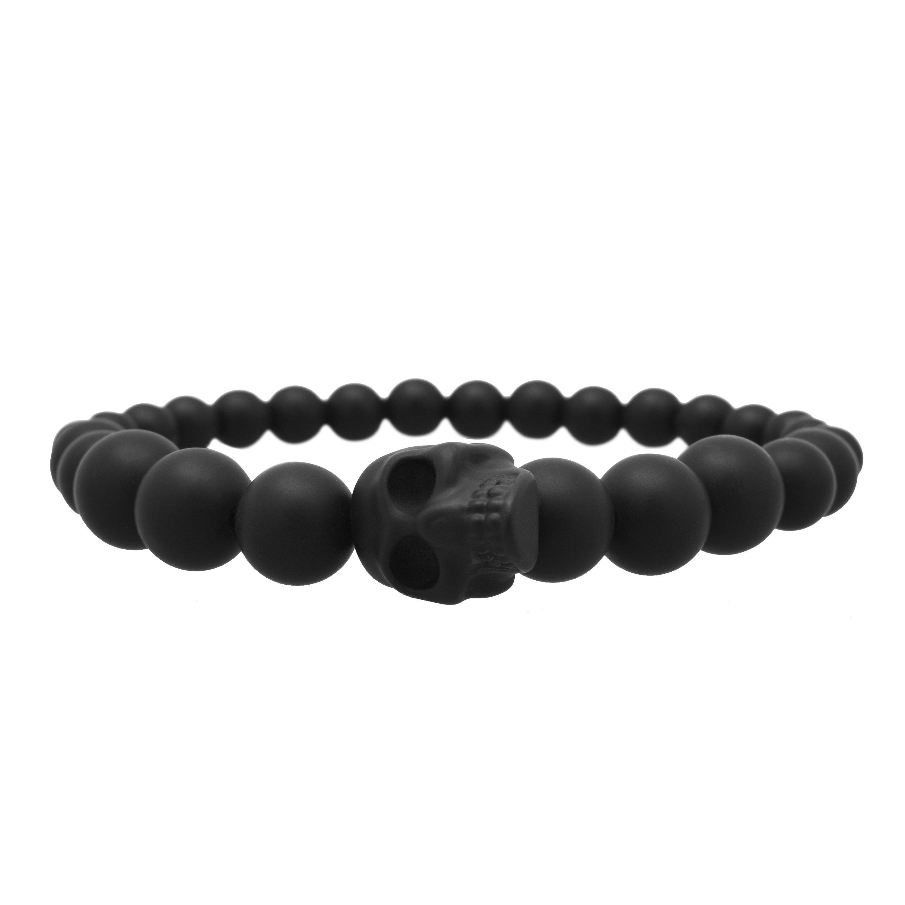 Black - Alexander McQueen - Skull Beaded Bracelet - 1