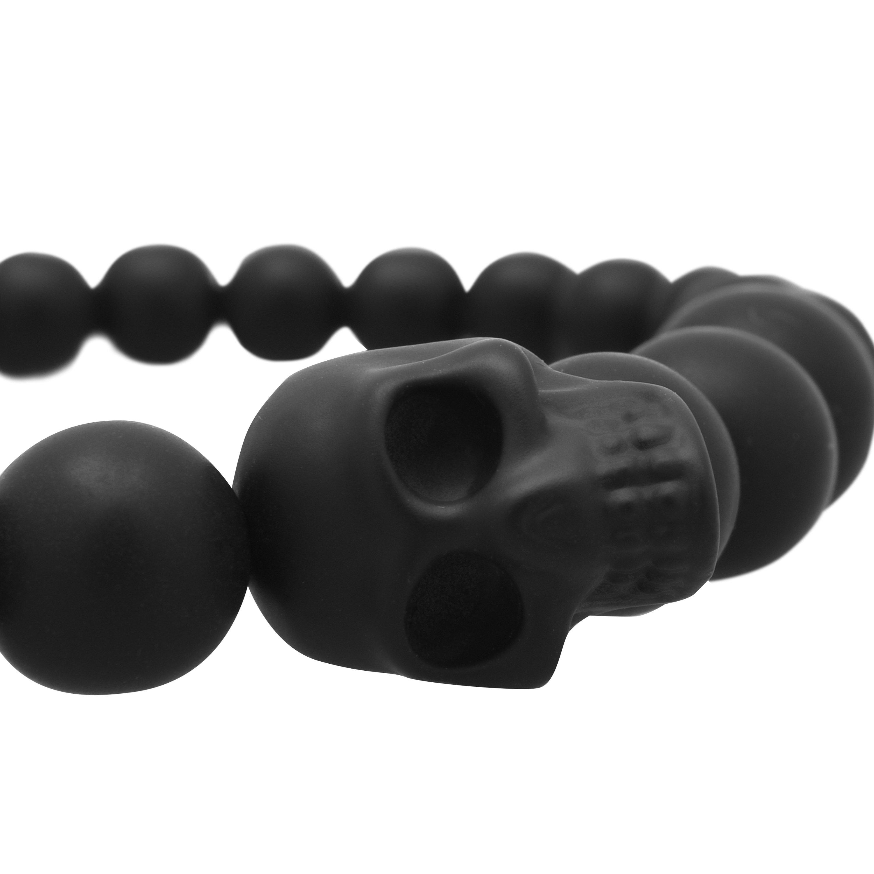 Black - Alexander McQueen - Skull Beaded Bracelet - 3