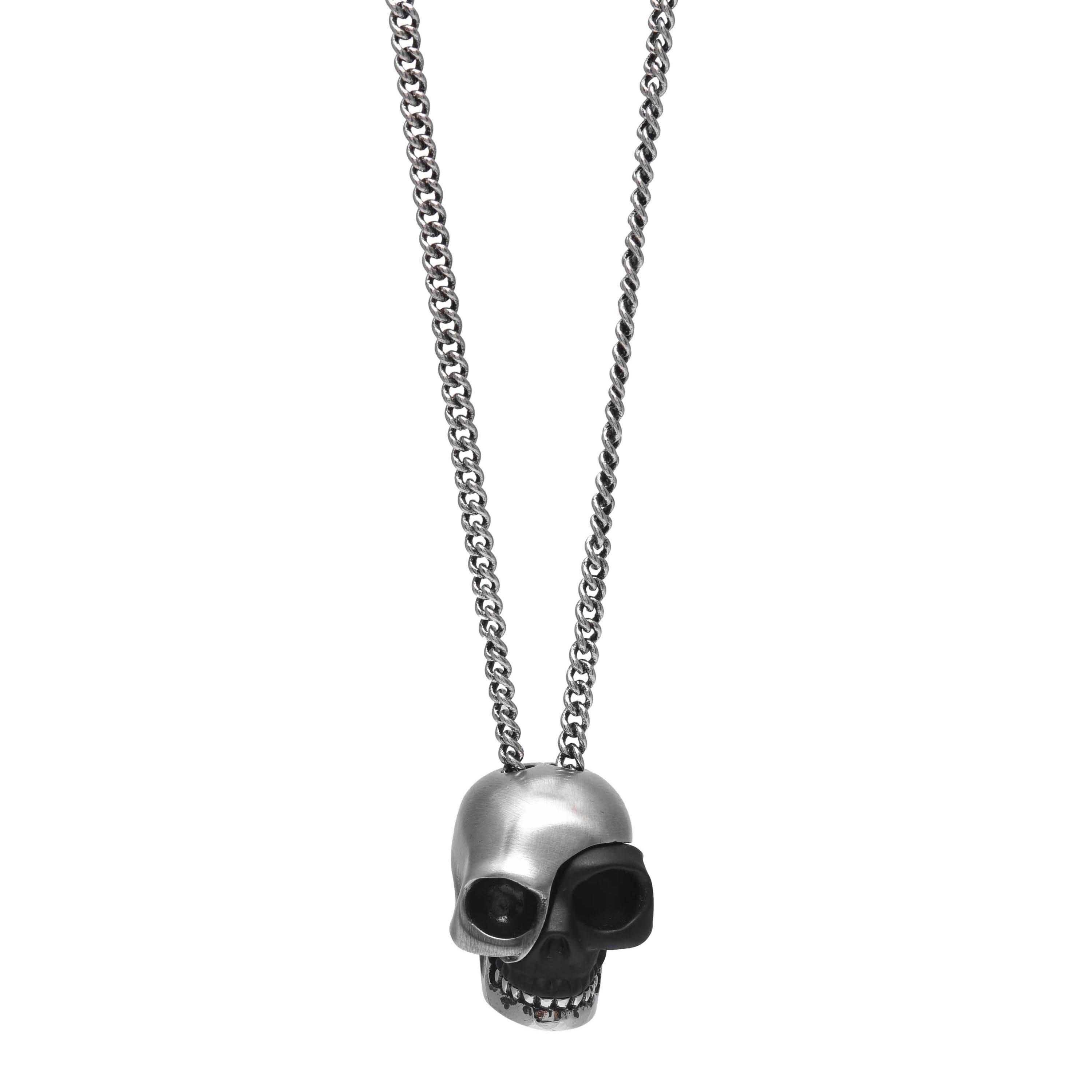Alexander McQueen Skull Pendant Necklace - Silver 1027
