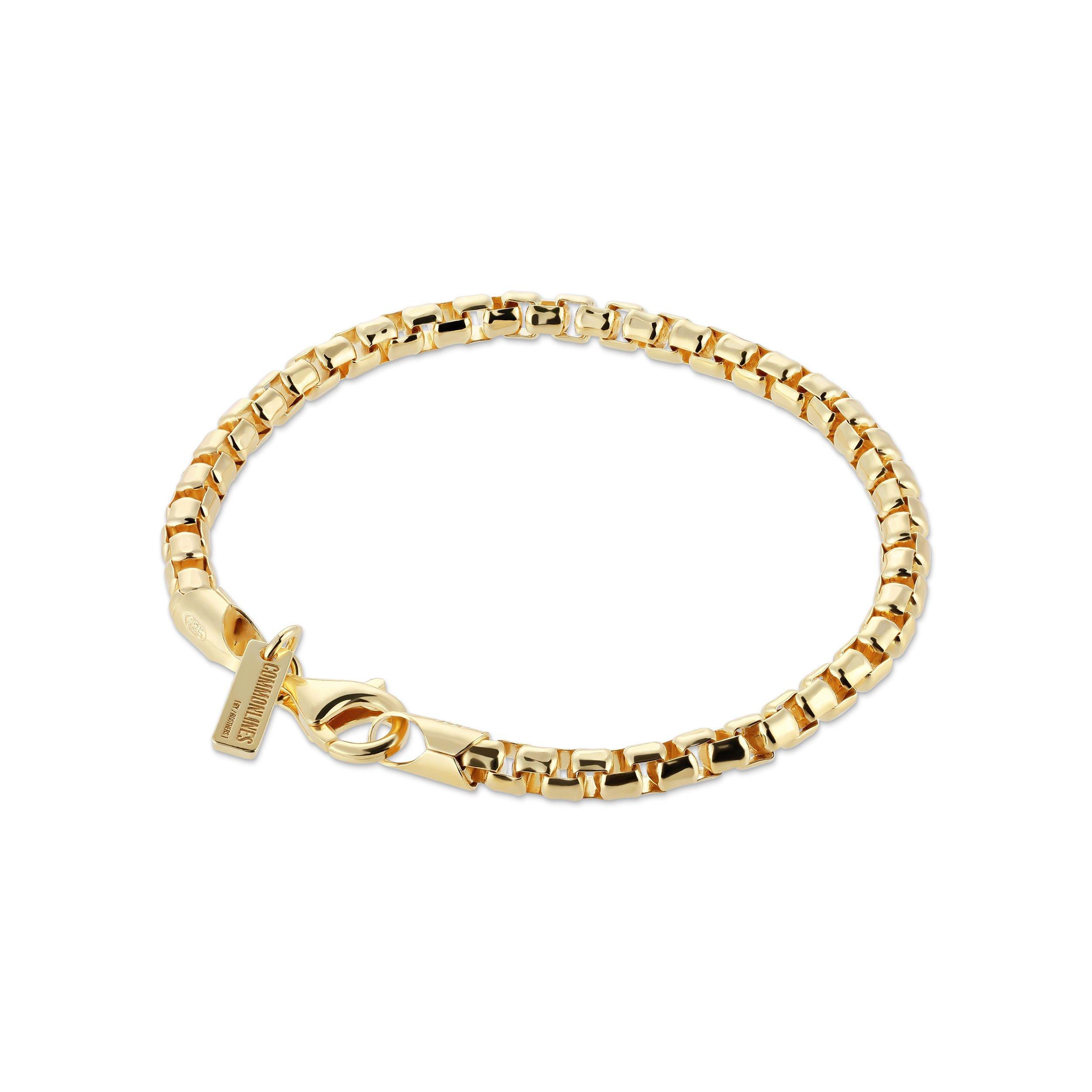 Common Lines Box Bracelet - Gold