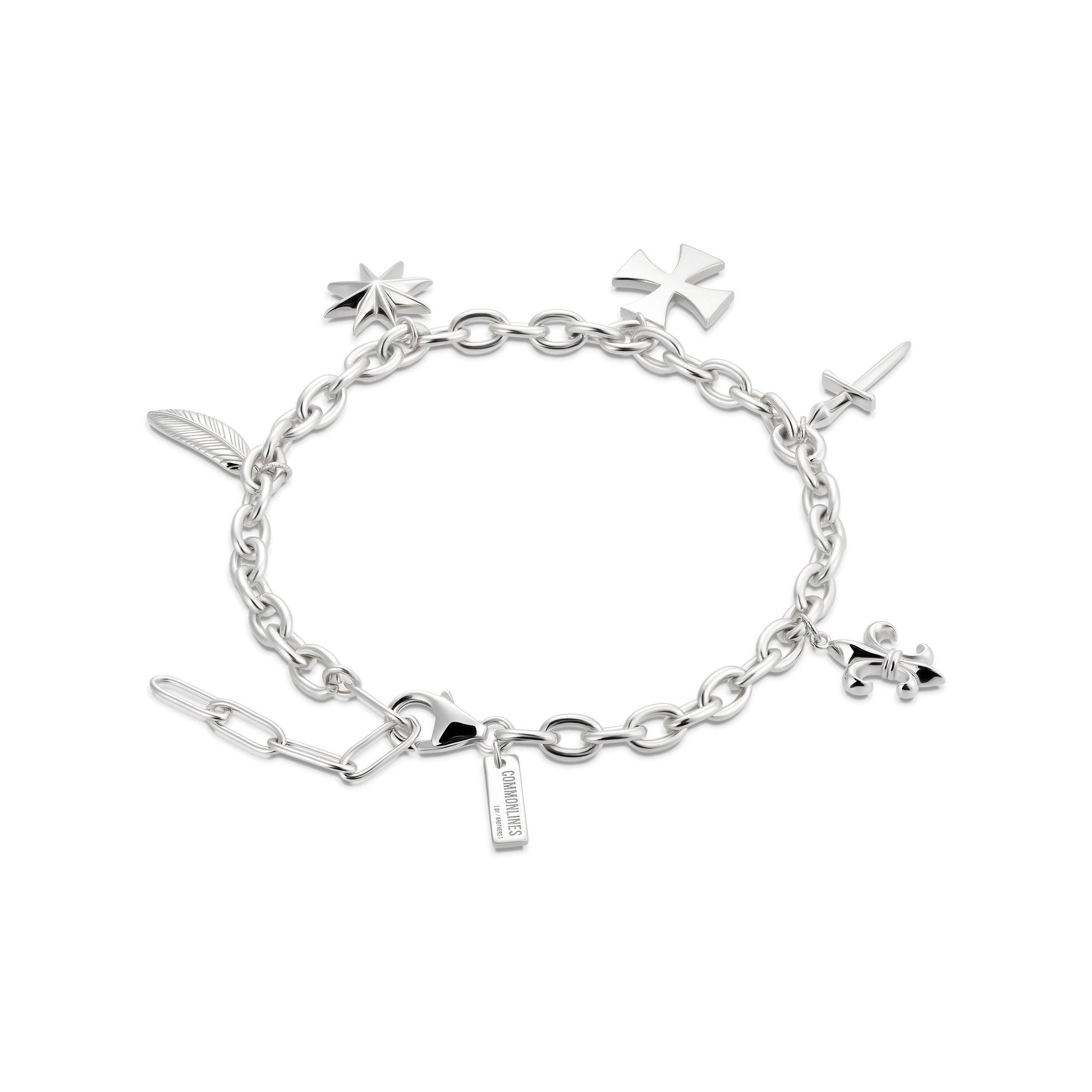 Common Lines Men's Outlaw Charms - Silver