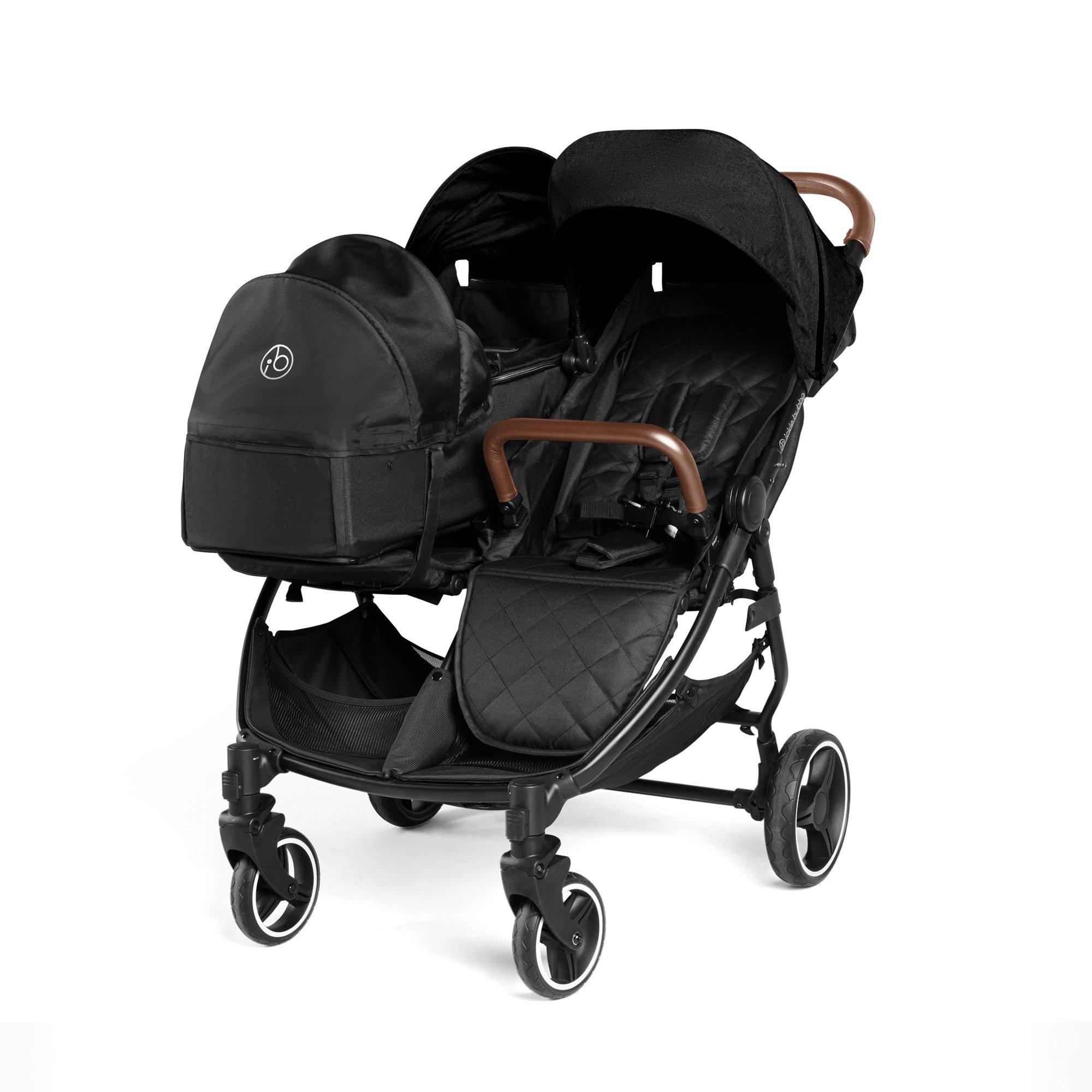 Black/Tan - Ickle Bubba - Venus Double Stroller - Prime - 1