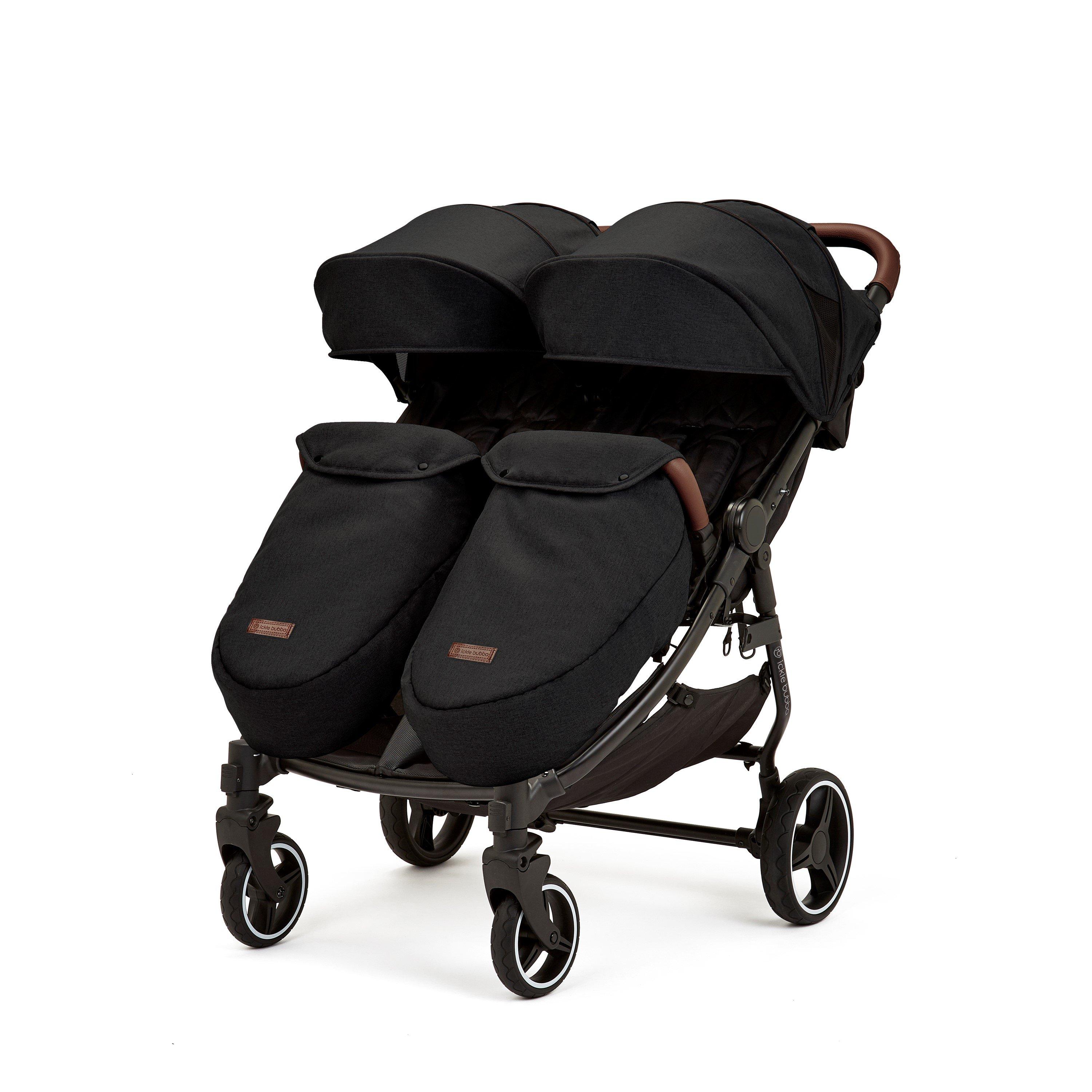Black/Tan - Ickle Bubba - Venus Double Stroller - Prime - 8
