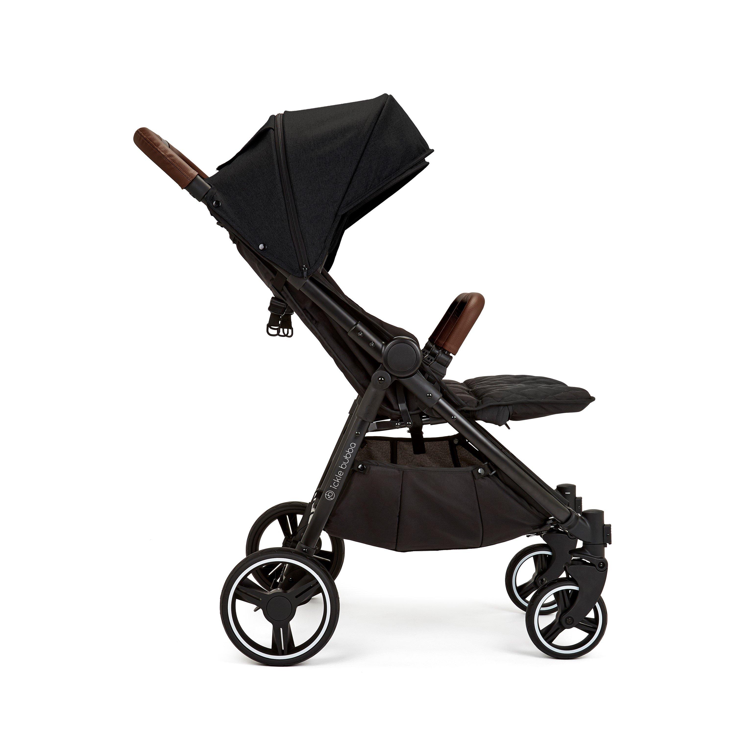 Black/Tan - Ickle Bubba - Venus Double Stroller - 3