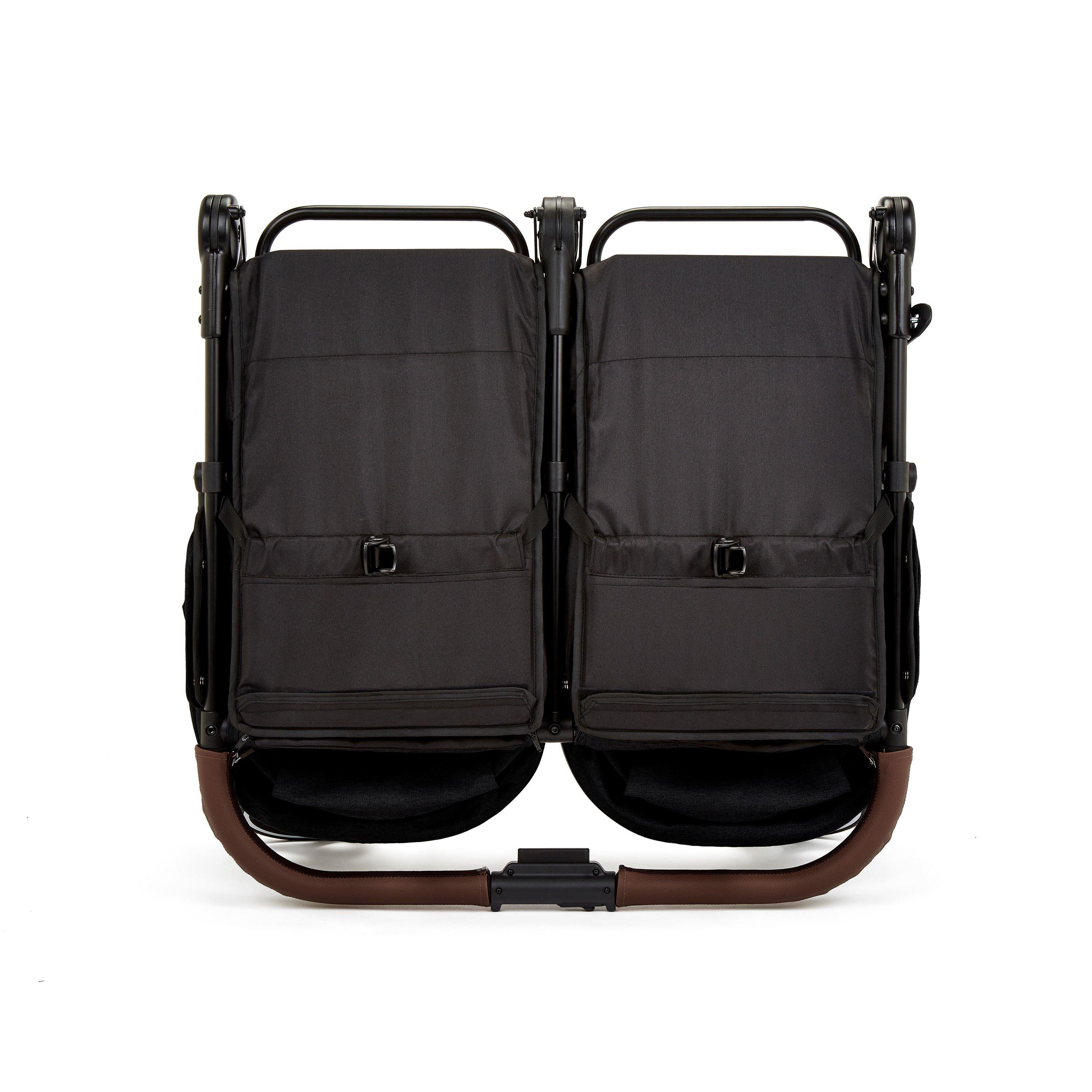 Black/Tan - Ickle Bubba - Venus Double Stroller - 5