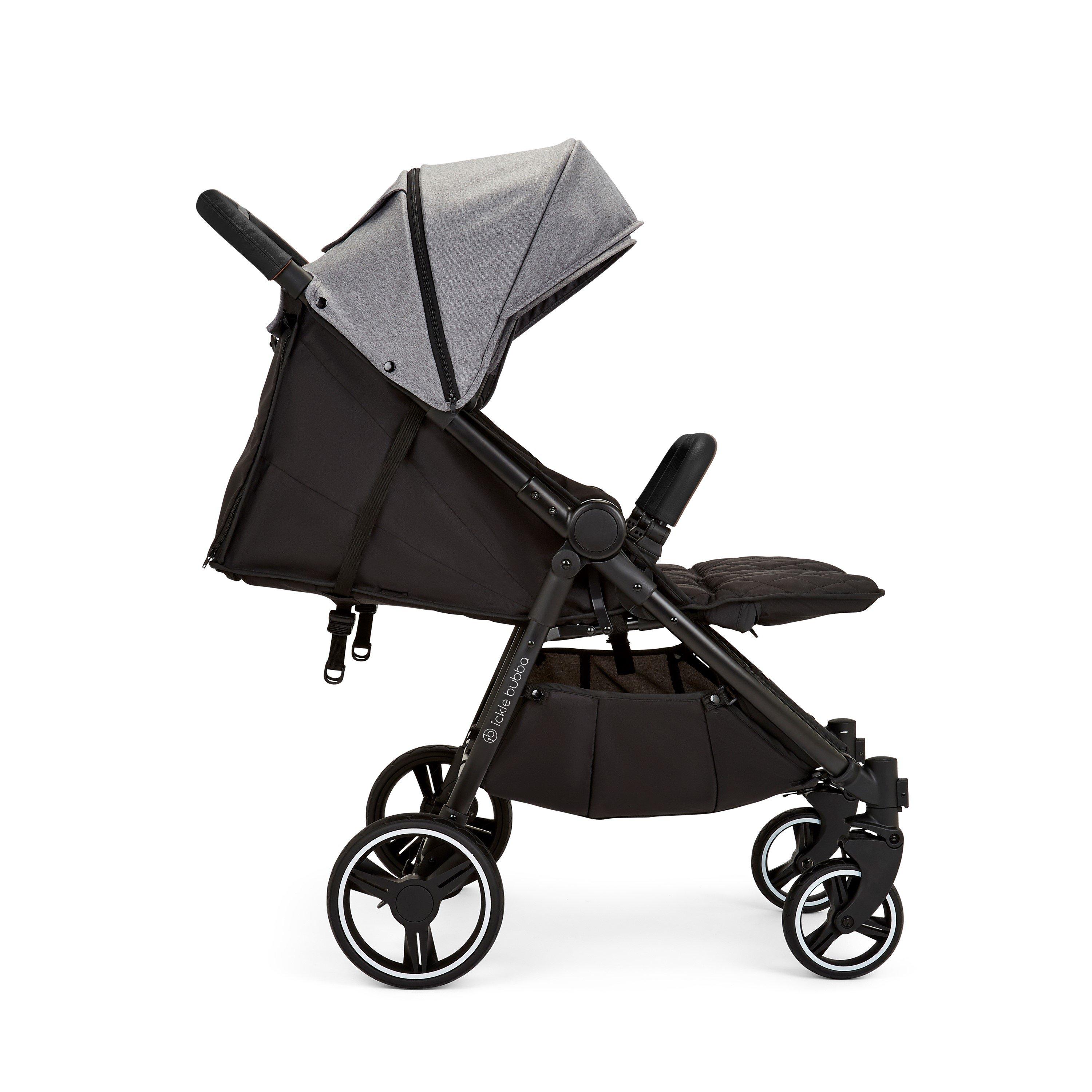 Space Grey/Blac - Ickle Bubba - Venus Double Stroller - 4