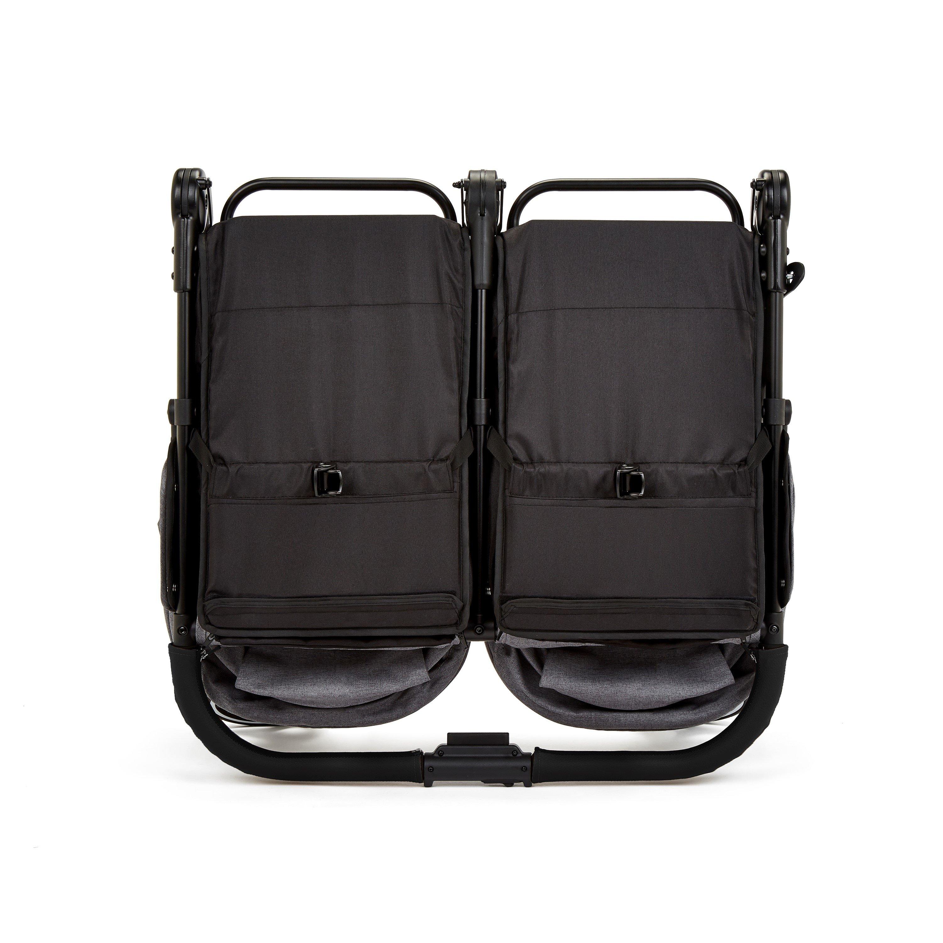 Space Grey/Blac - Ickle Bubba - Venus Double Stroller - 5
