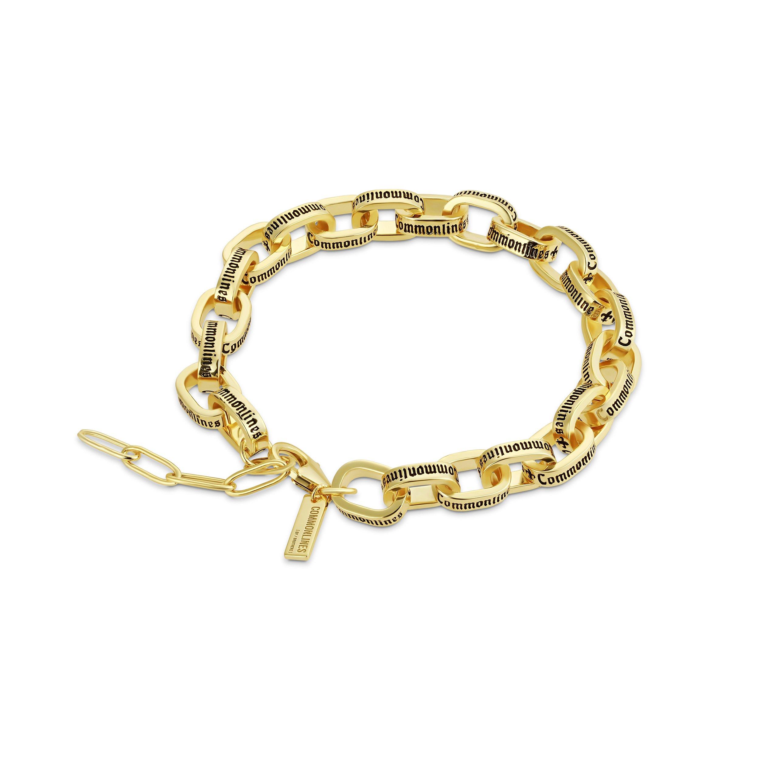 Gold - Common Lines - Outlaw Link Bracelet - 1