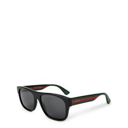 Gucci MenS Web Square Sunglasses