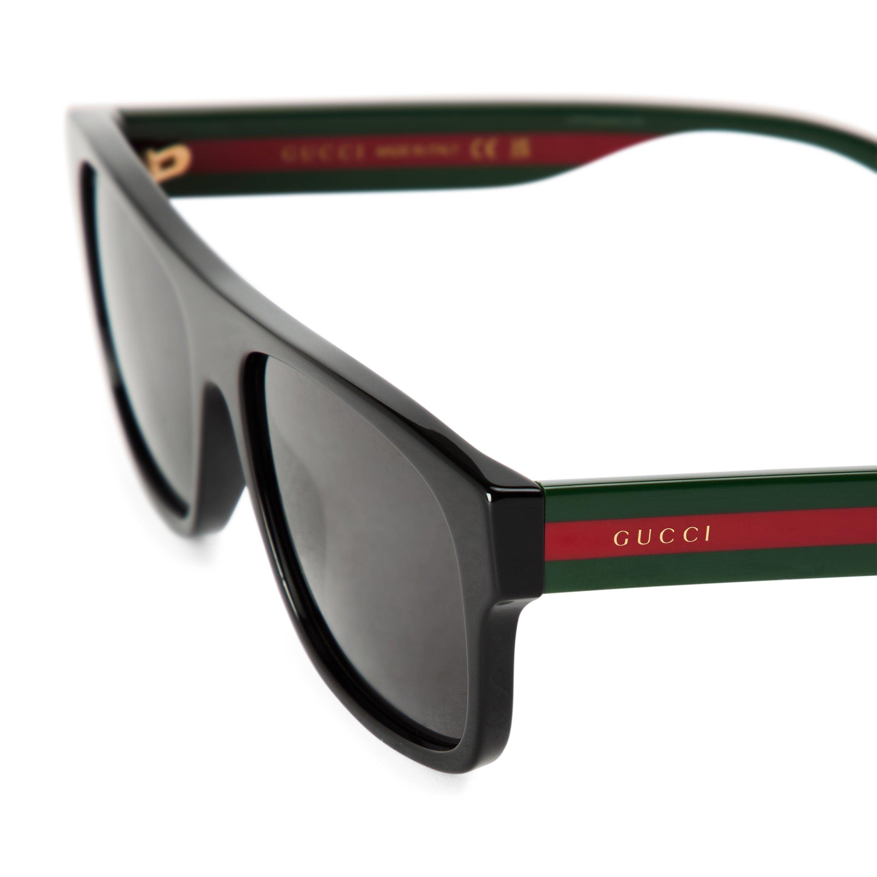 Gucci white and and red and green stone with gray lenses Sunglasses Gucci GG1991S 002 Sunglasses - US main image 4