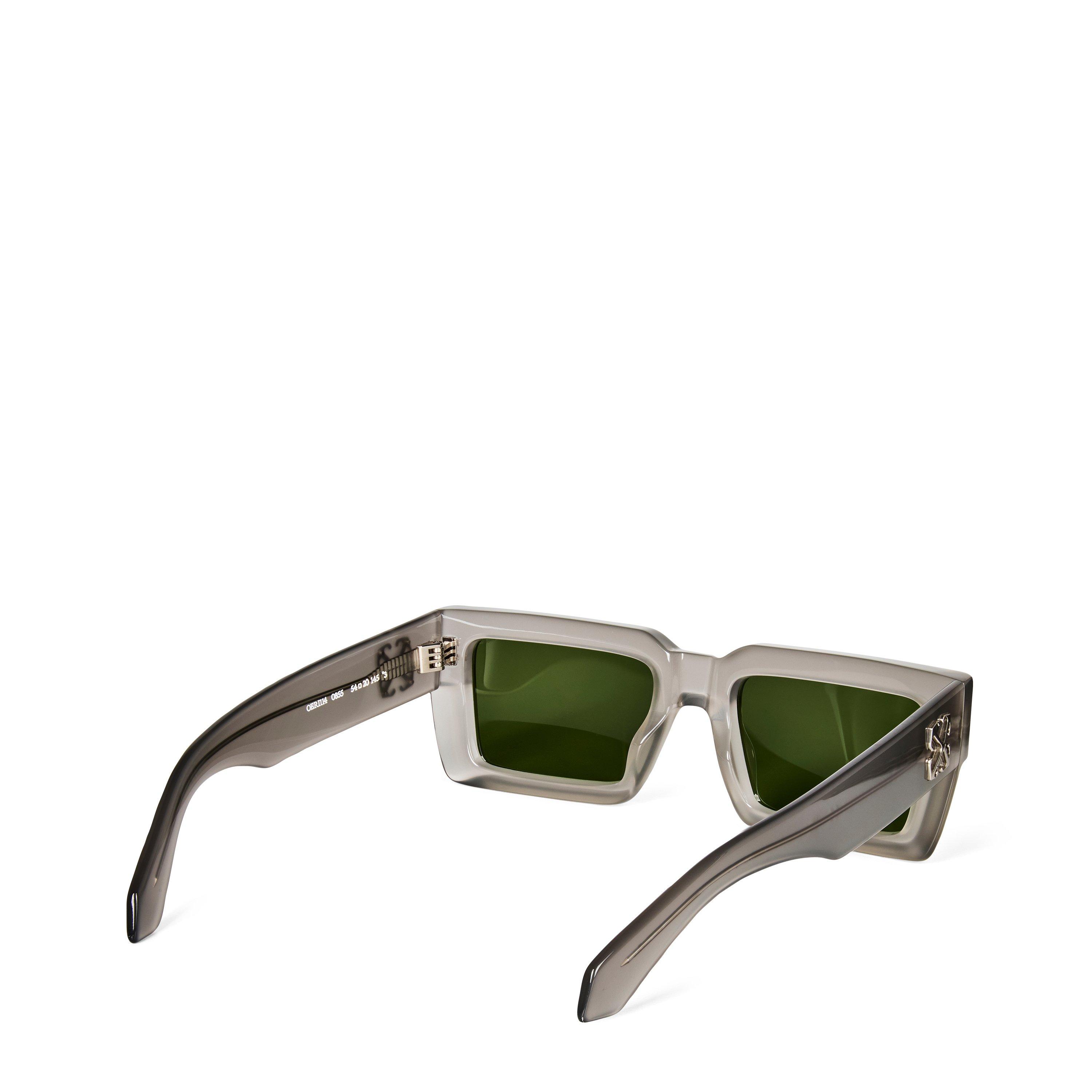 0855 Grey - Off White - Unisex Moberly Square Sunglasses, Square Design - 2