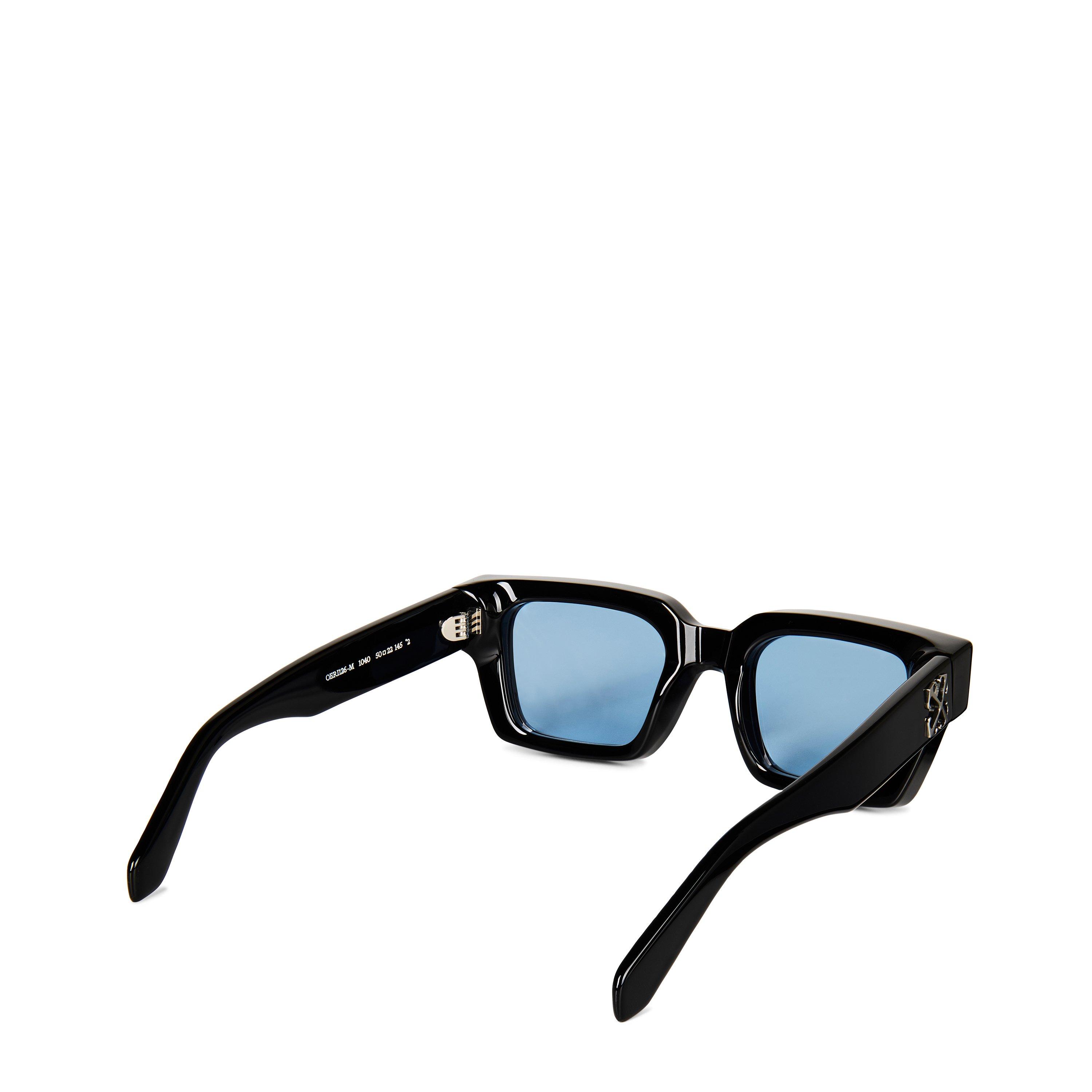 1040  Black - Off White - Virgil 53 Acetate Square Sunglasses - 2