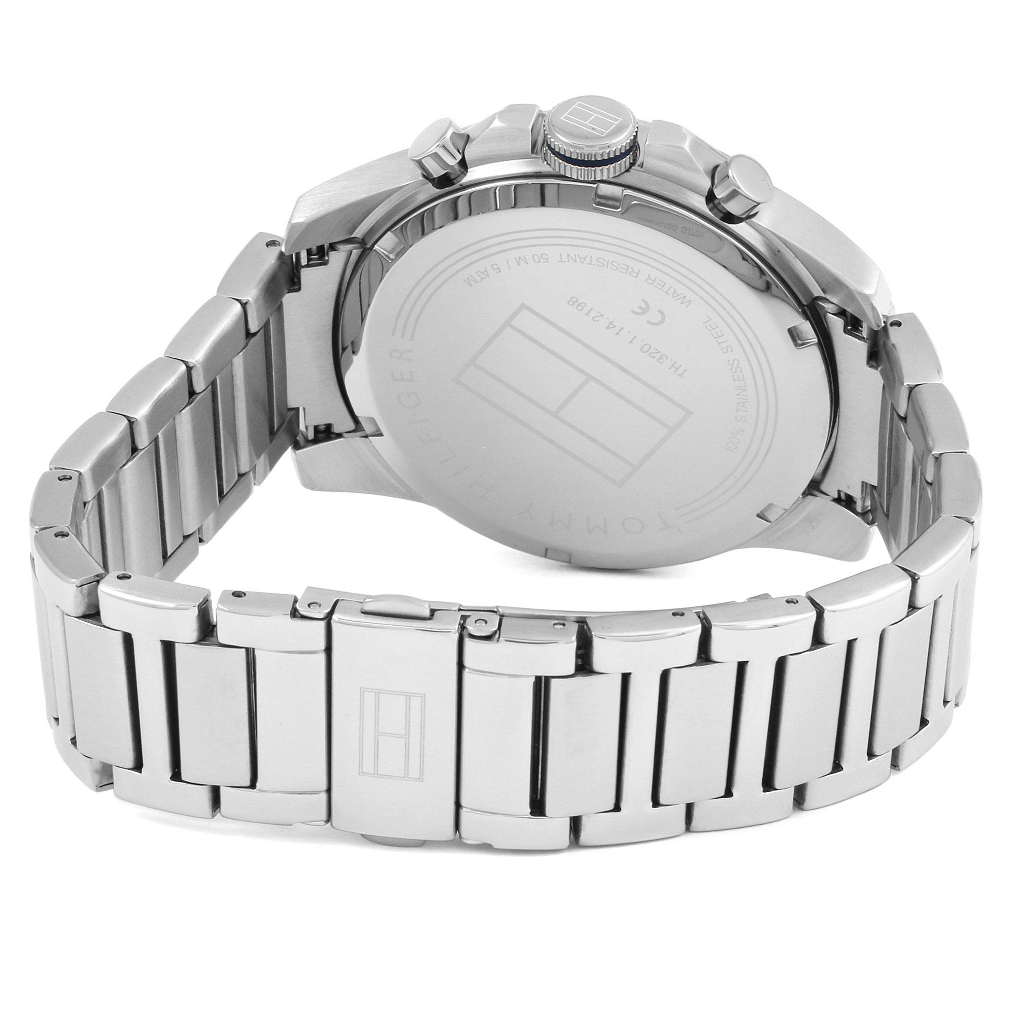 Silver/Blue - Tommy Hilfiger - Semi Gloss Dial Watch - 2