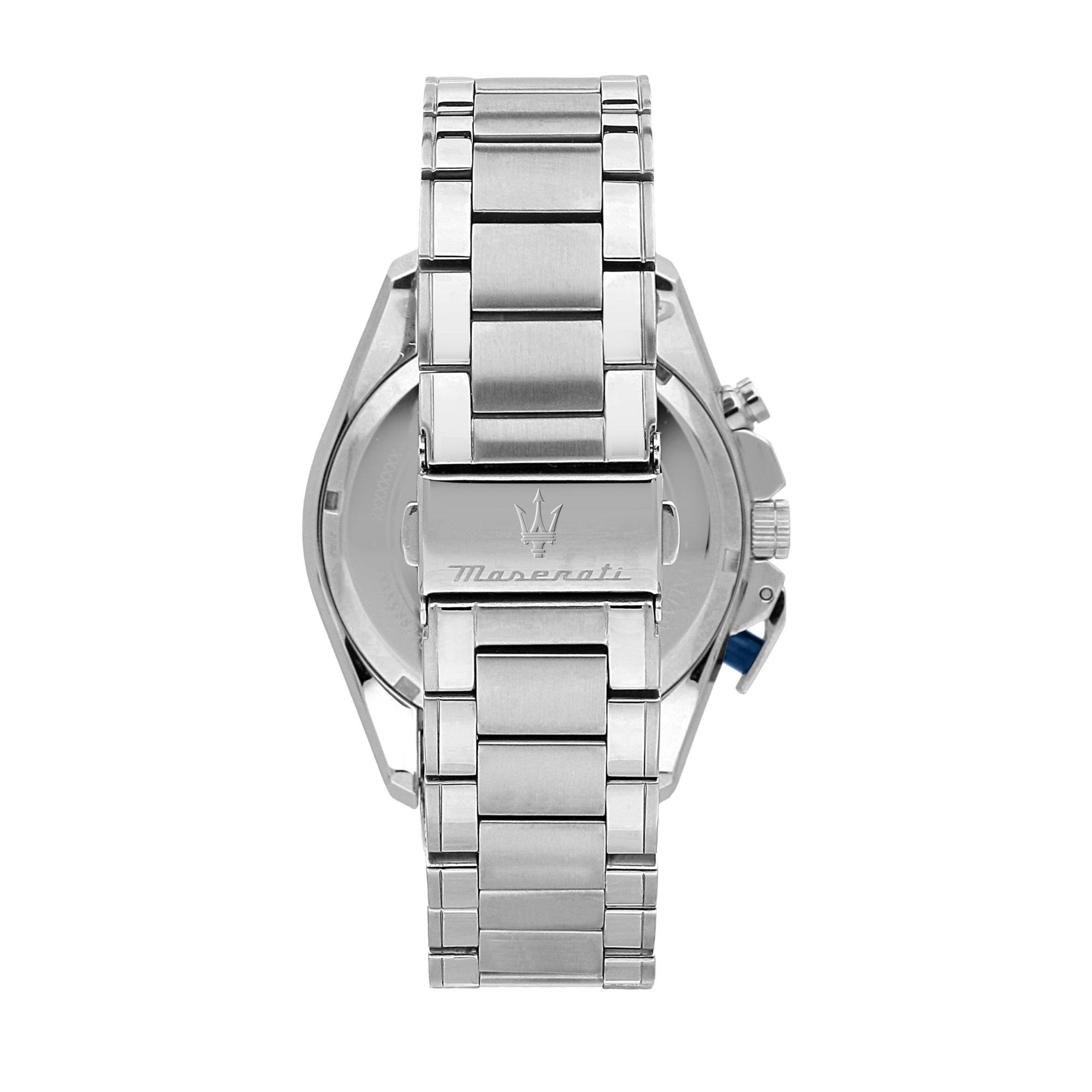 Blue/Silver - Maserati - Men's Traguardo Analogue Quartz Watch - 3