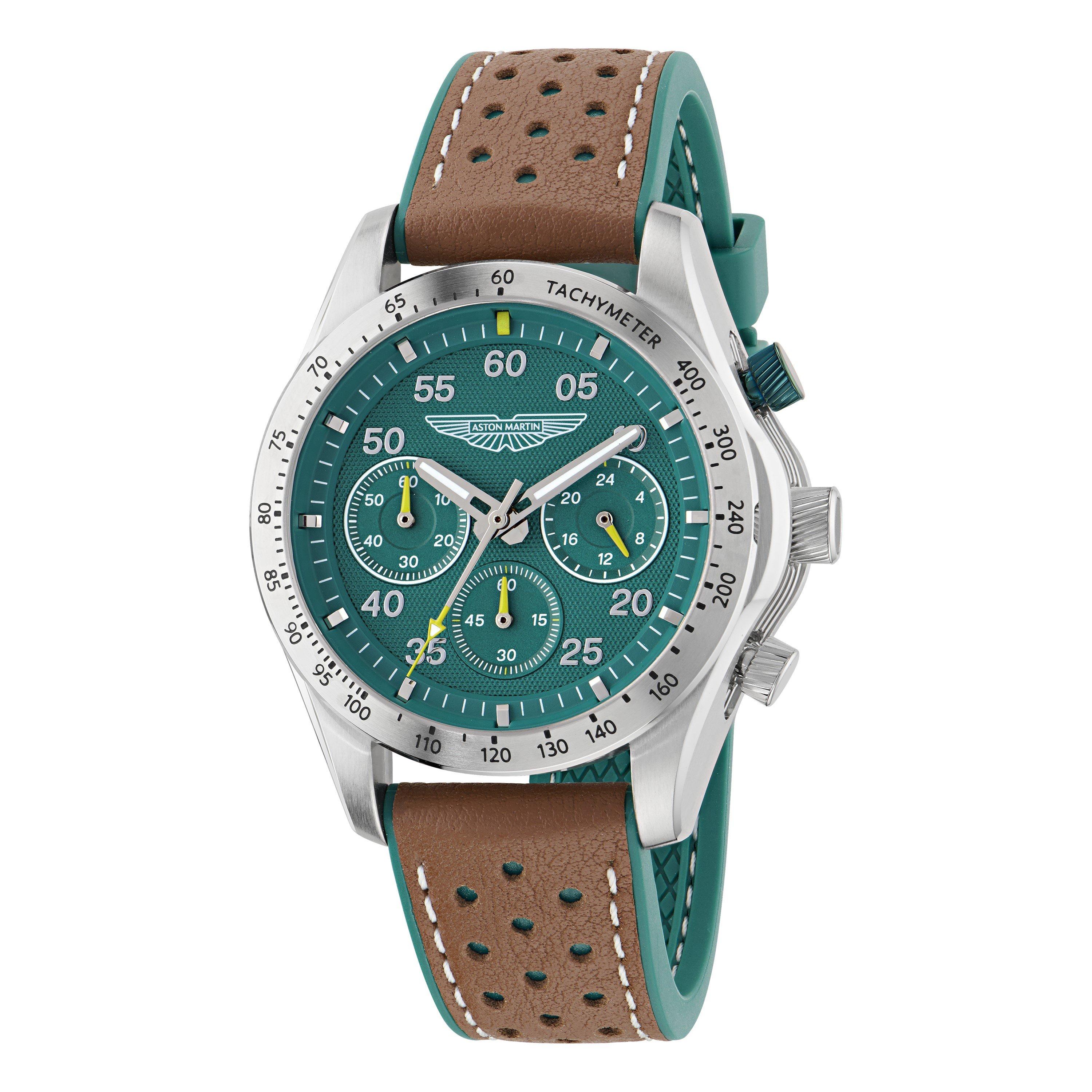 Green/Silver - Aston Martin - Men's AMR Signature Quartz Analogue Quartz Watch - 5
