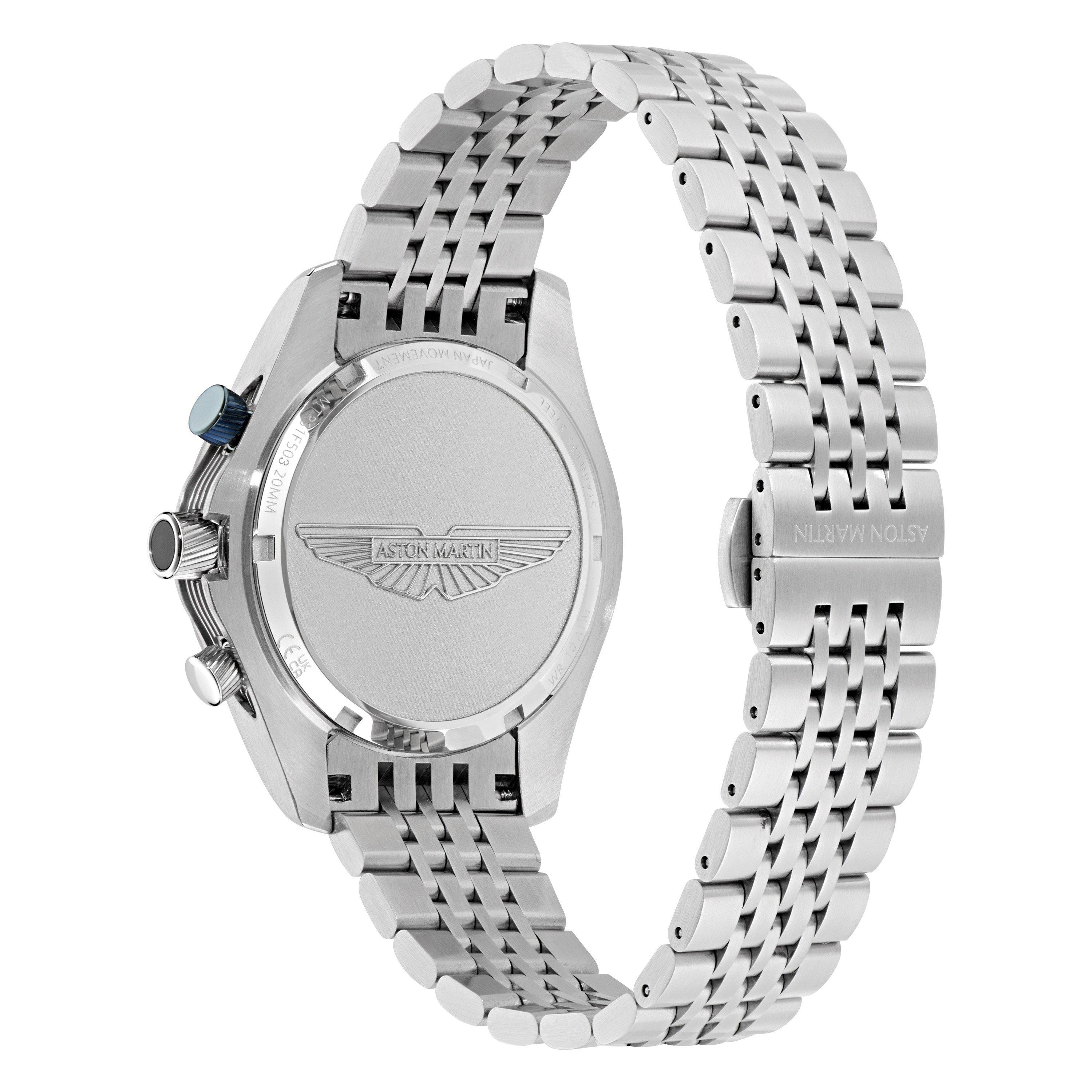 Blue/Silver - Aston Martin - Men's AMR Signature Quartz Analogue Quartz Watch - 4