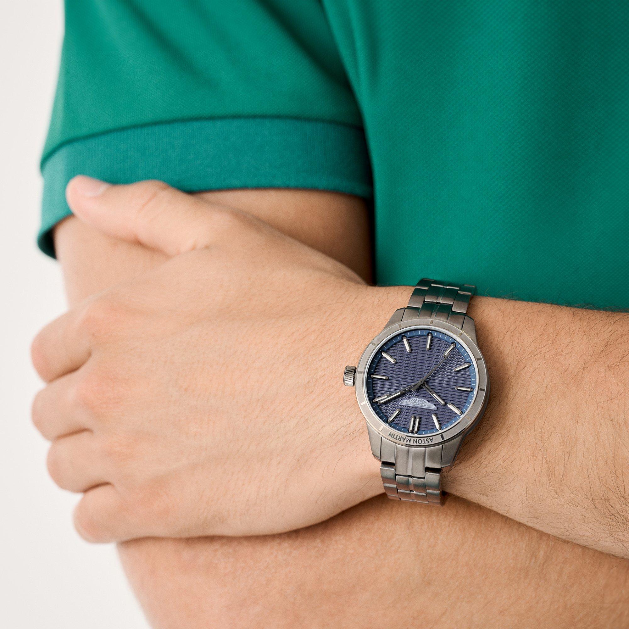 Blue/Grey - Aston Martin - Men's Amr Quartz Analogue Quartz Watch - 2