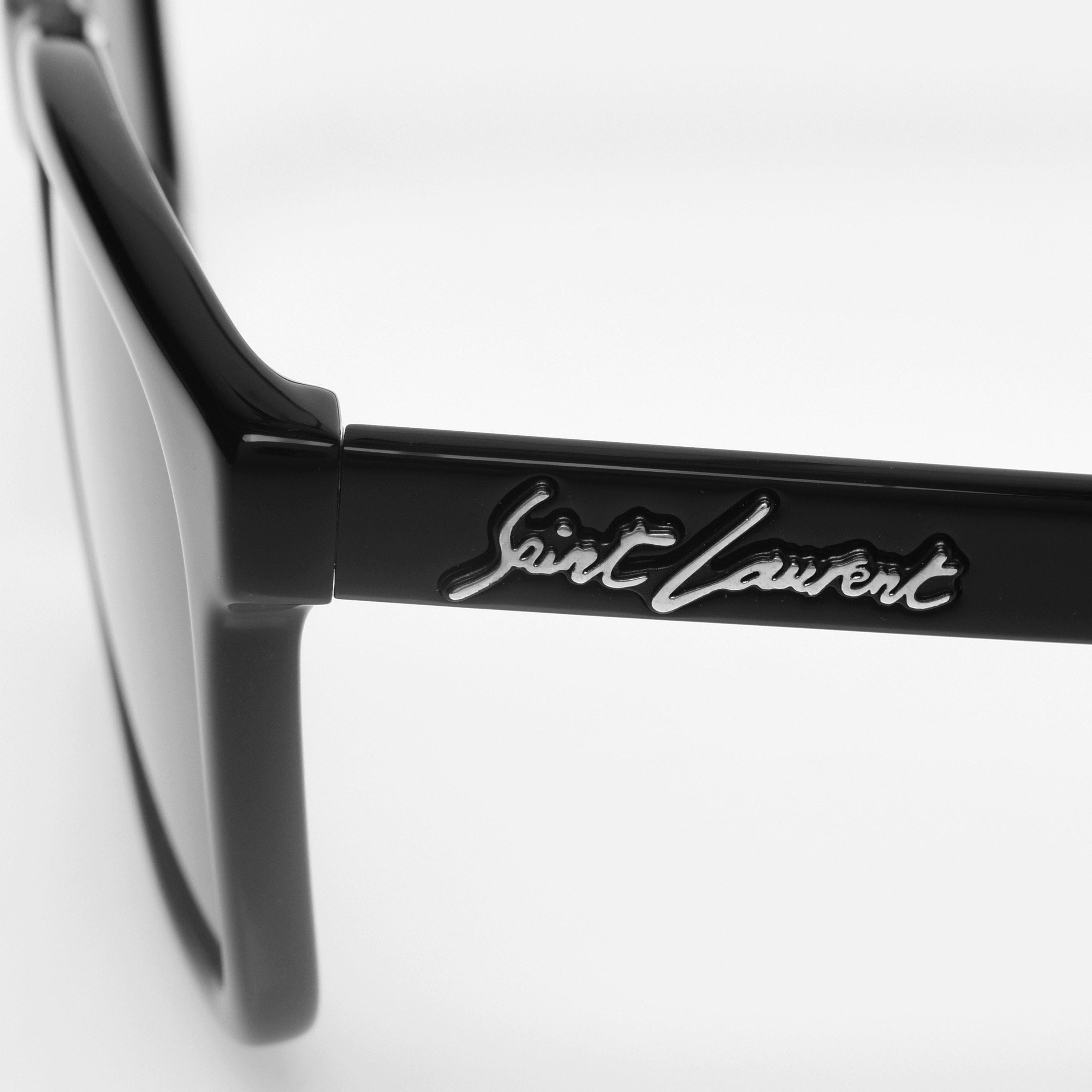 Black - Saint Laurent - Sl 318 Rectangle Sunglasses - 7