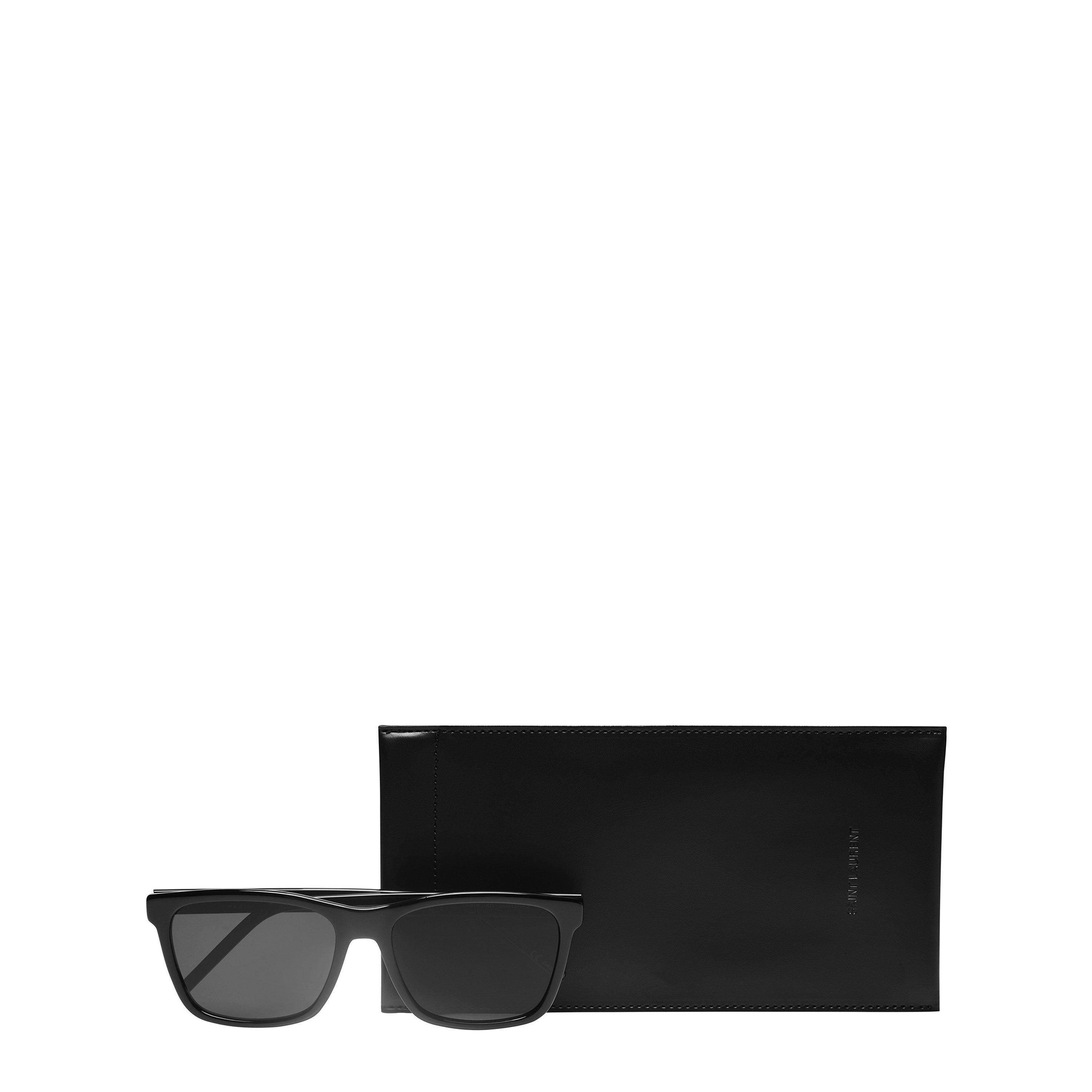 Black - Saint Laurent - Sl 318 Rectangle Sunglasses - 8