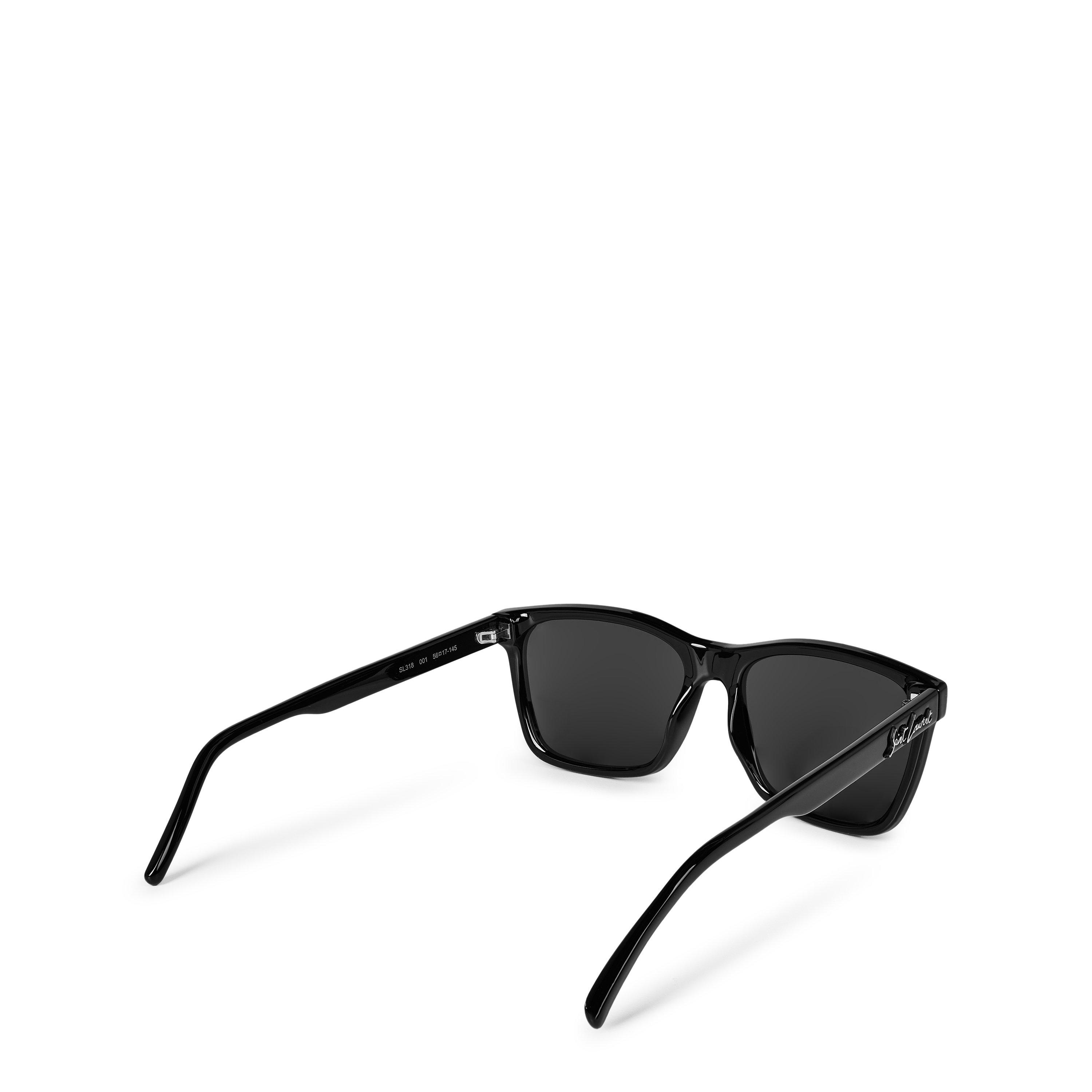 Black - Saint Laurent - Sl 318 Rectangle Sunglasses - 3