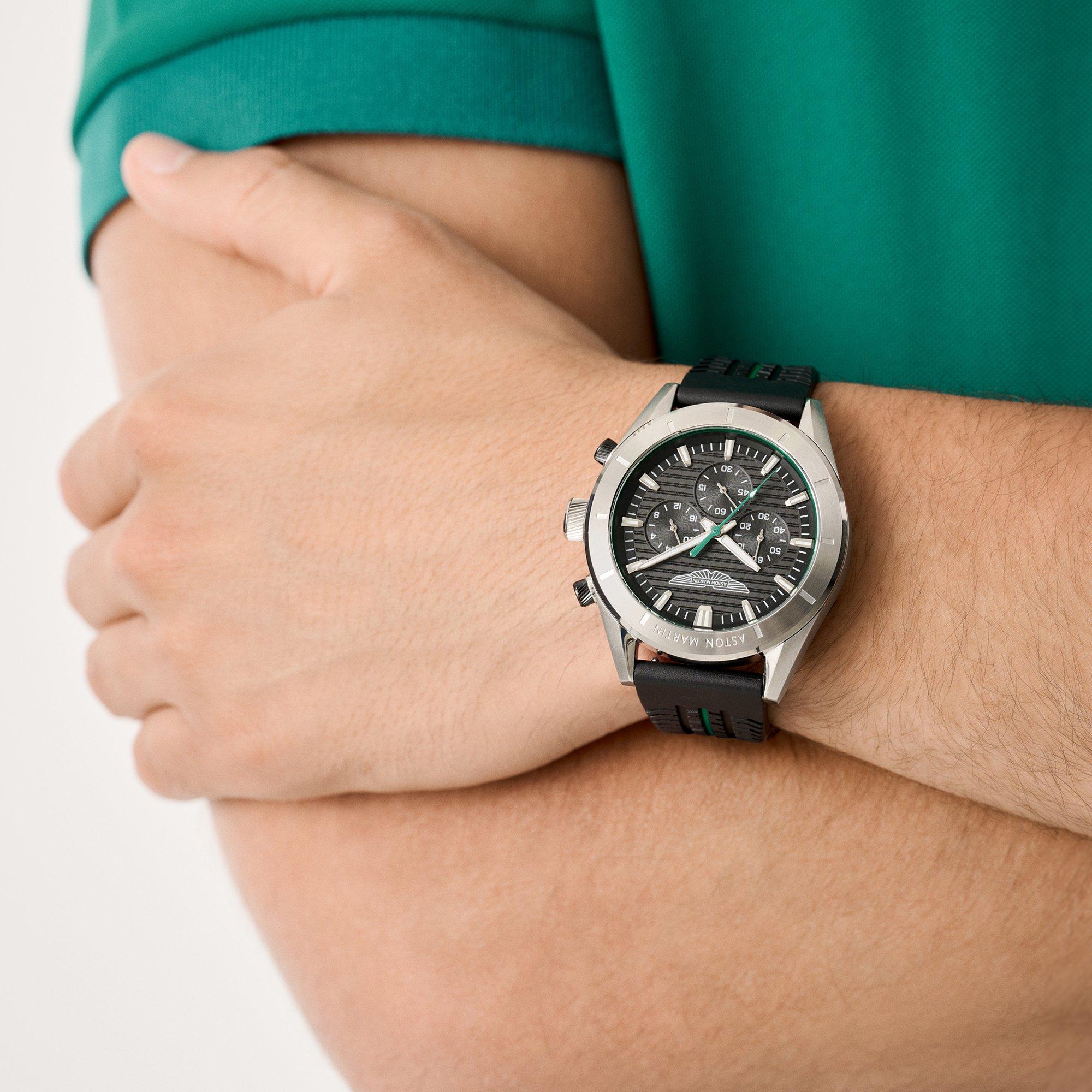 Black/Silver - Aston Martin - Men's AMR Bond Street Analogue Quartz Watch - 3