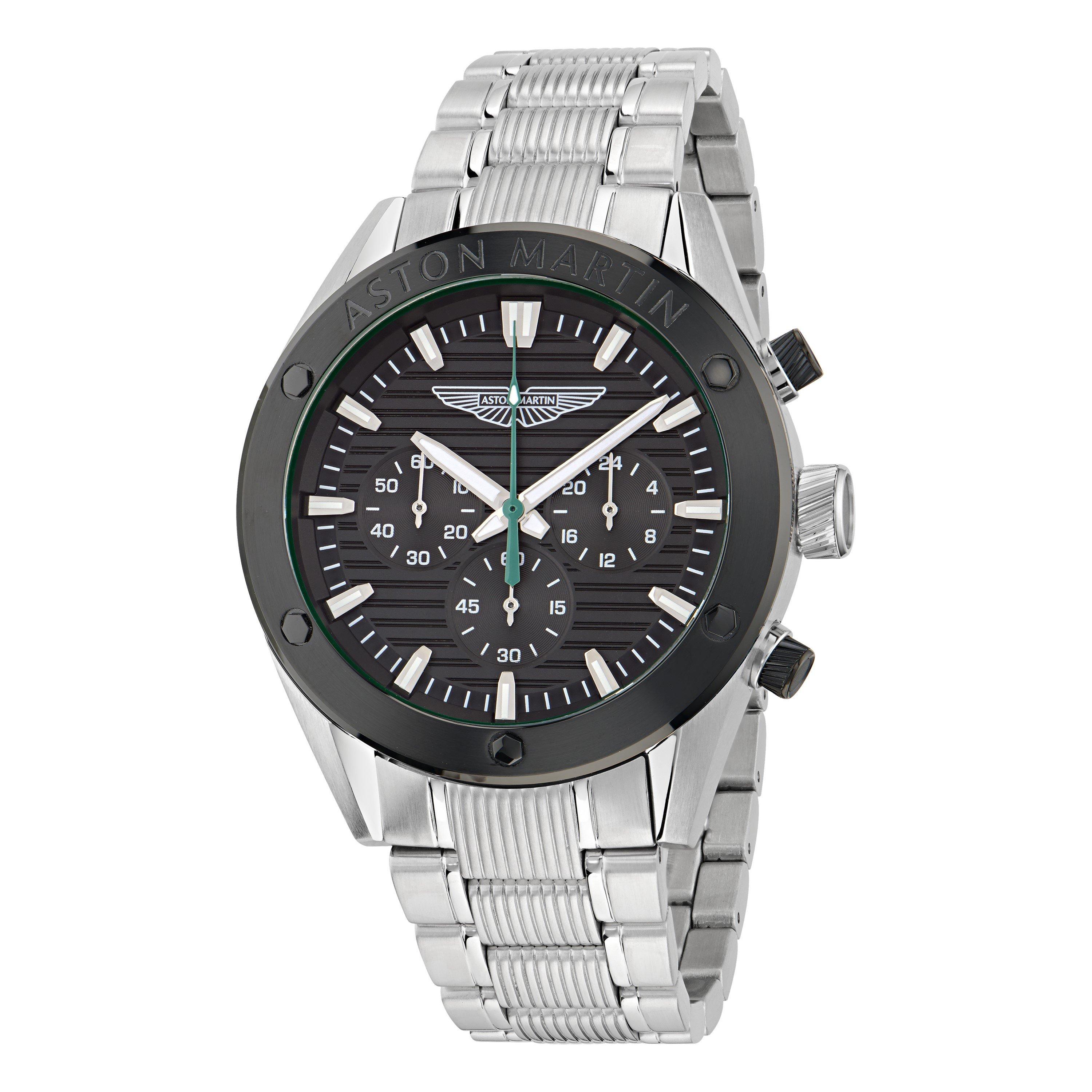 Black/Silver - Aston Martin - Men's AMR Bond Street Analogue Quartz Watch - 4