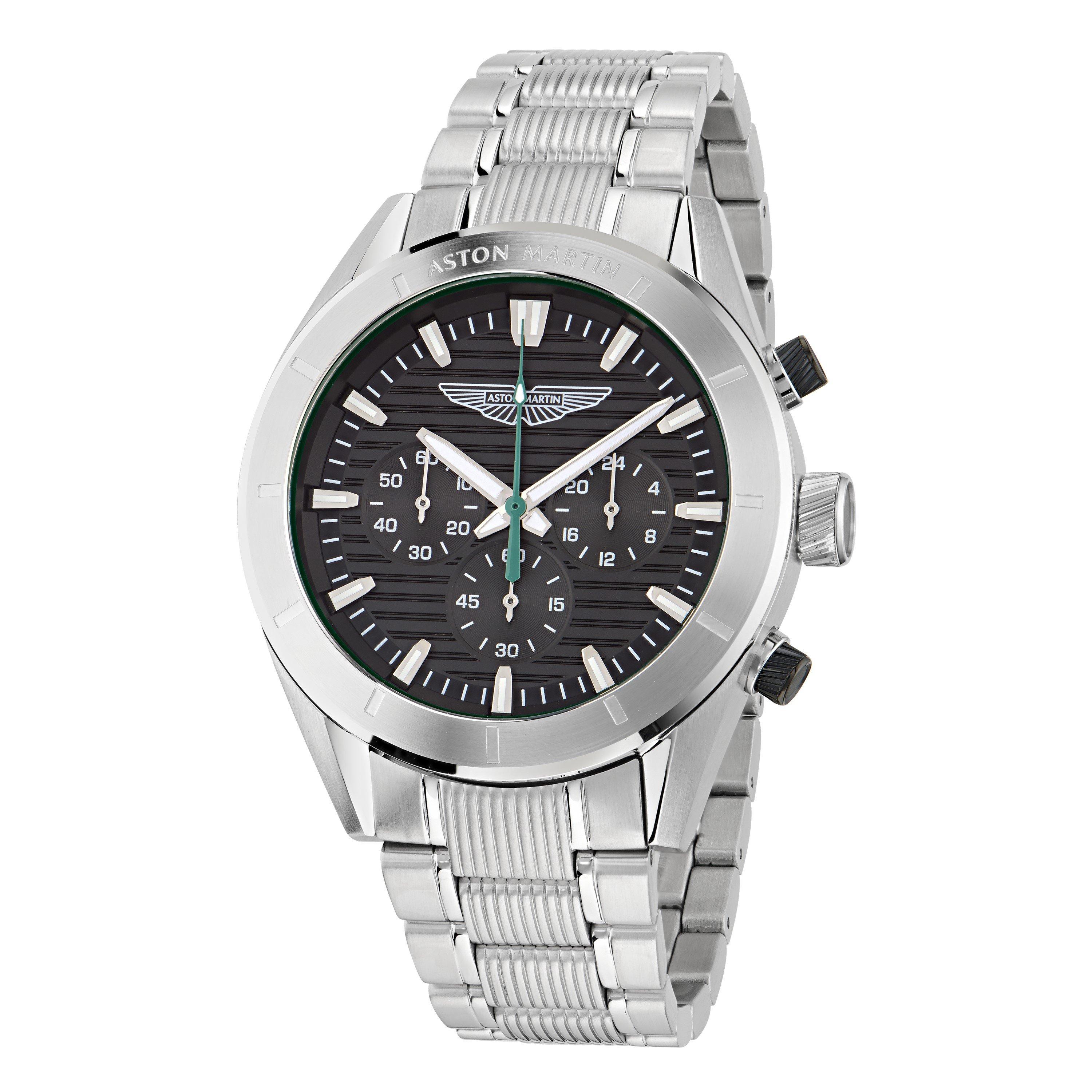 Black/Silver - Aston Martin - Men's AMR Bond Street Analogue Quartz Watch - 5