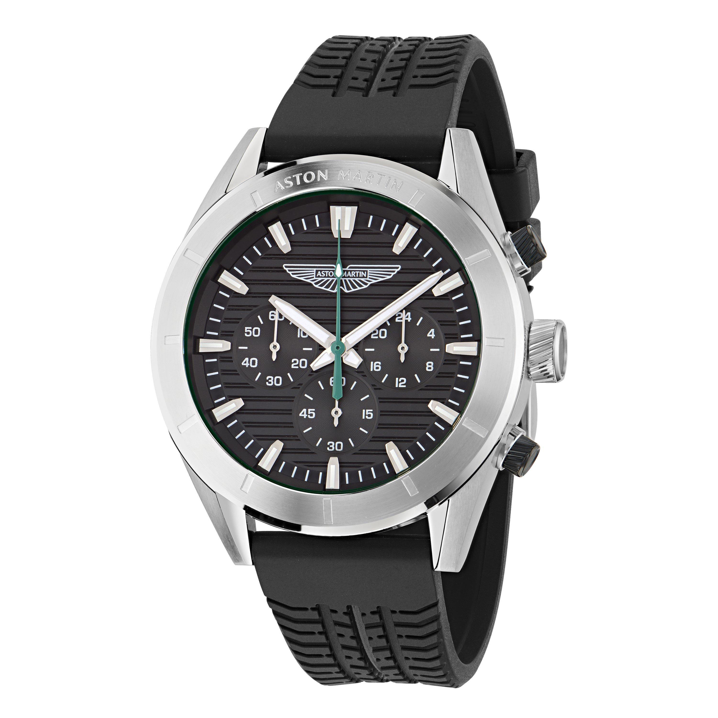 Black/Silver - Aston Martin - Men's AMR Bond Street Analogue Quartz Watch - 6