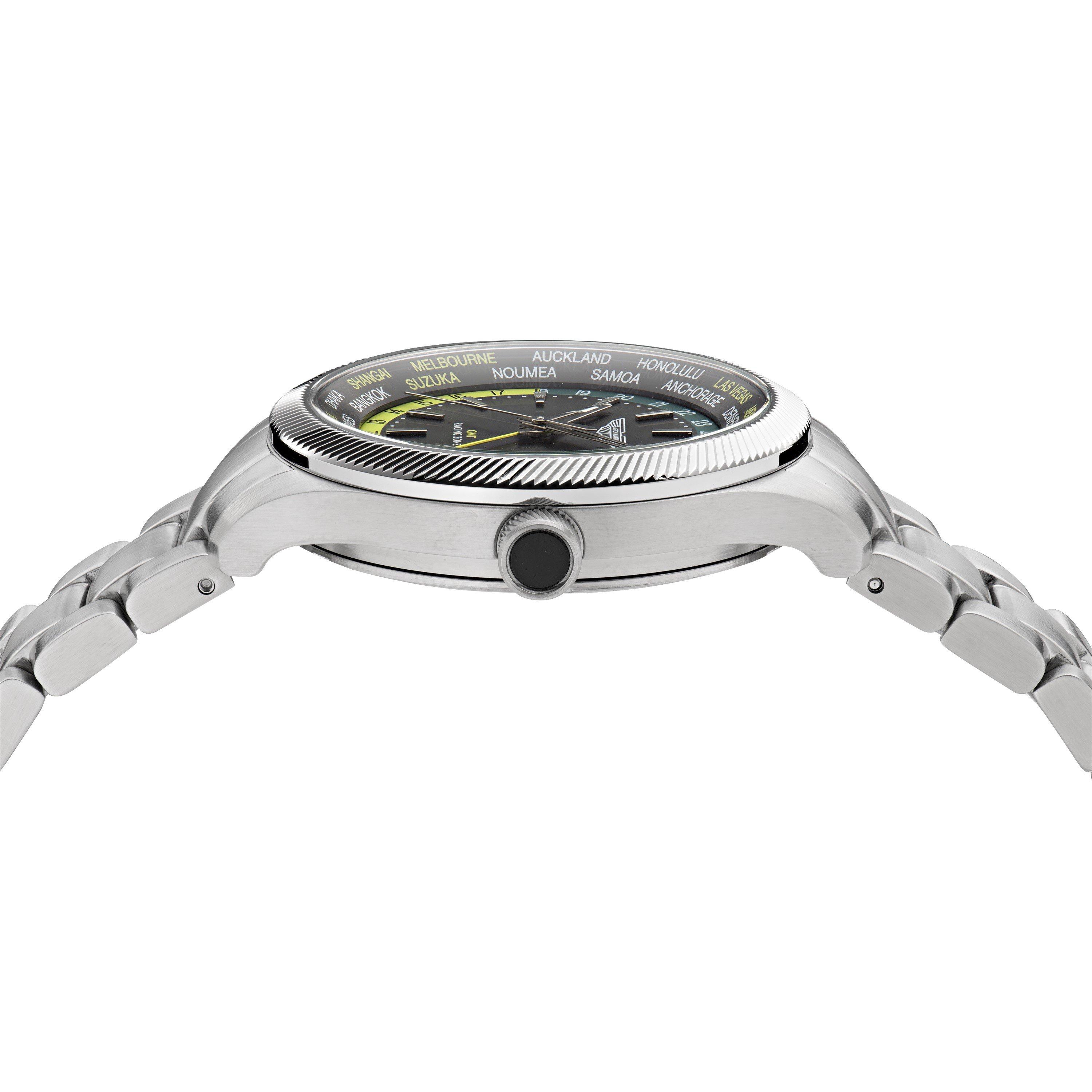 Black/Silver - Aston Martin - Men's AMR GMT Racing Analogue Quartz Watch - 7