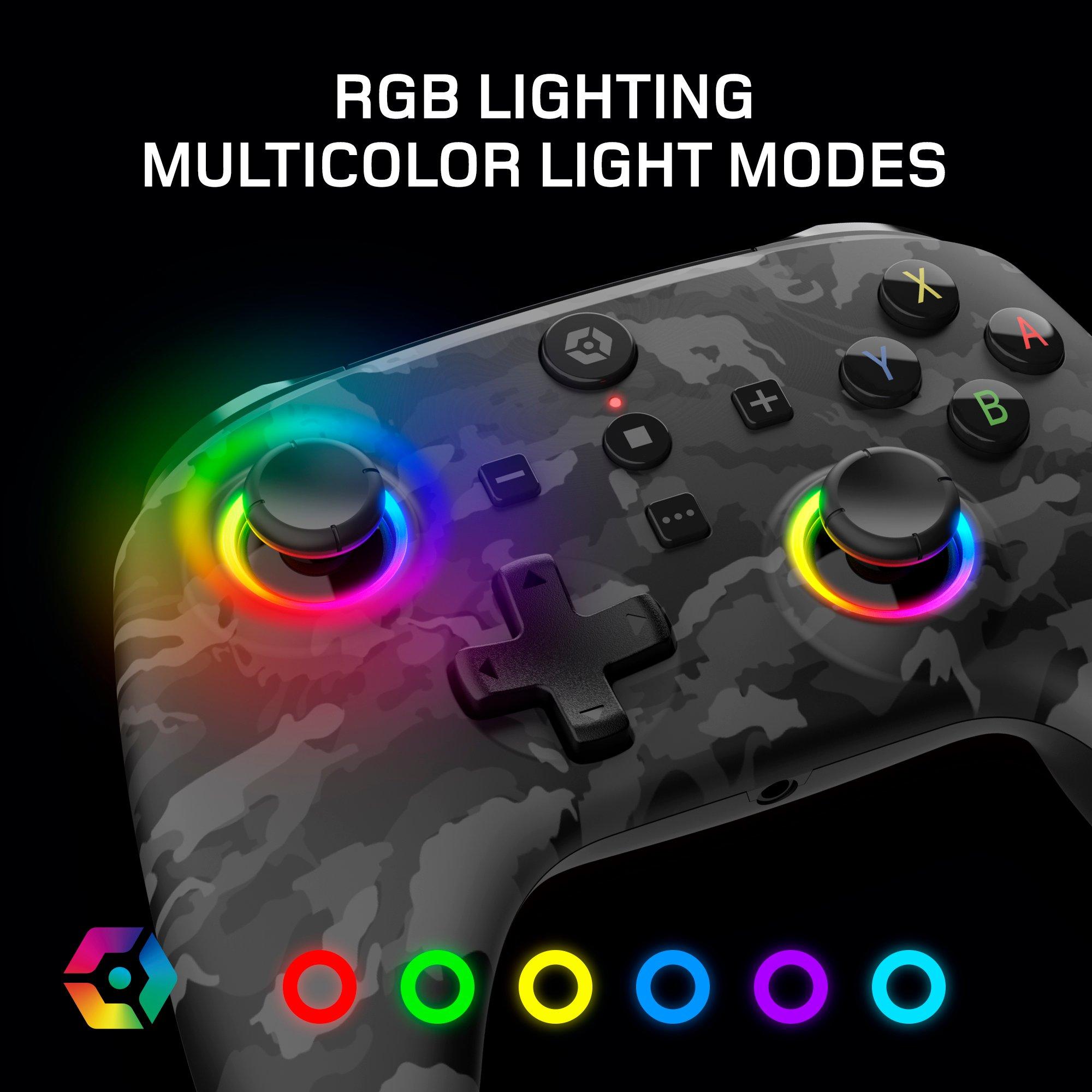 Camuflagem Escura - Gioteck - RGB Gaming Controller - 5