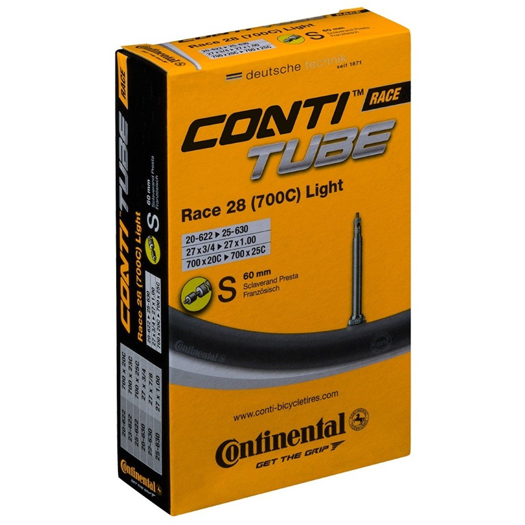 Continental  Race 28 Inner Tube Adults - Black