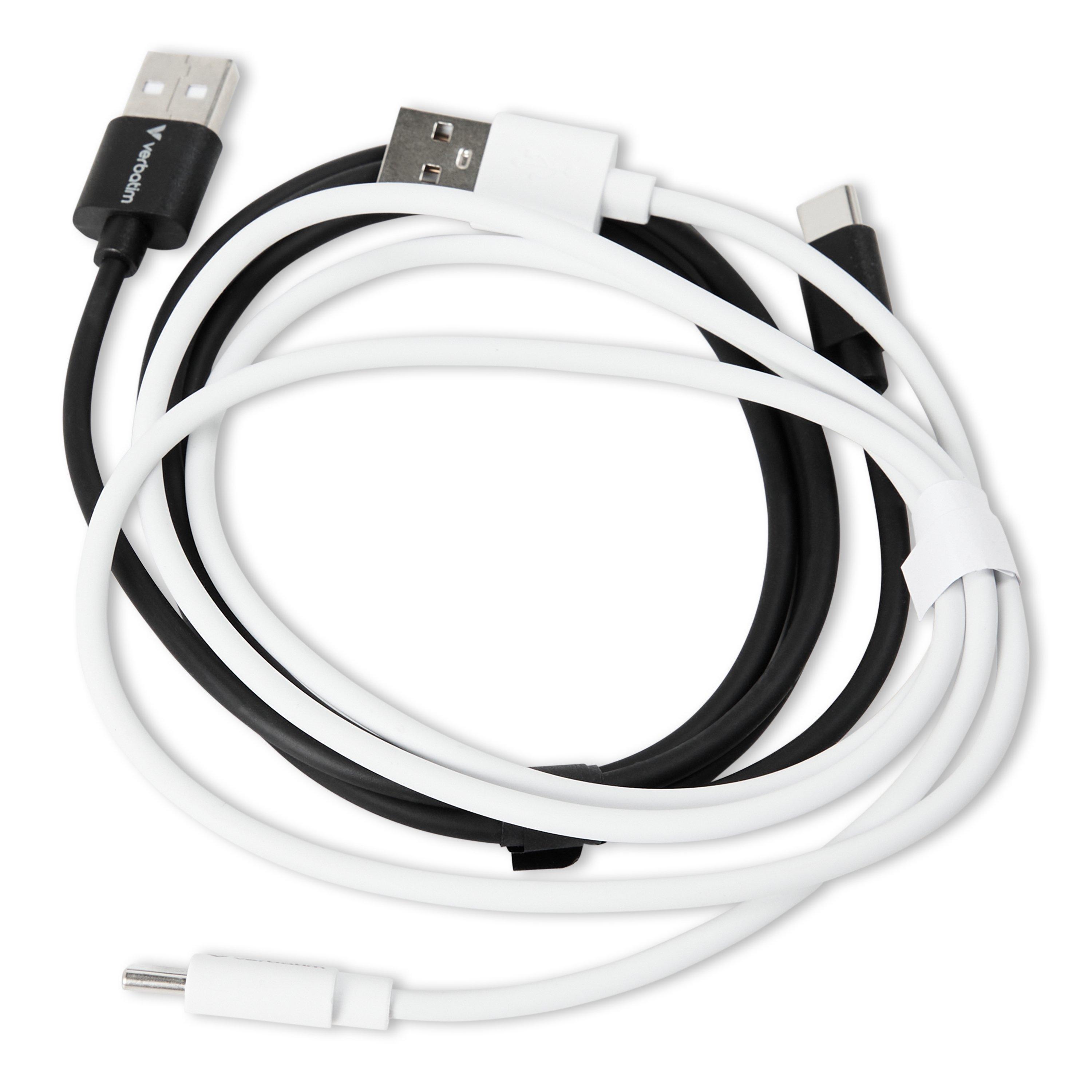 White - Verbatim - Verbat 1M USB-A to USB 00 - 2