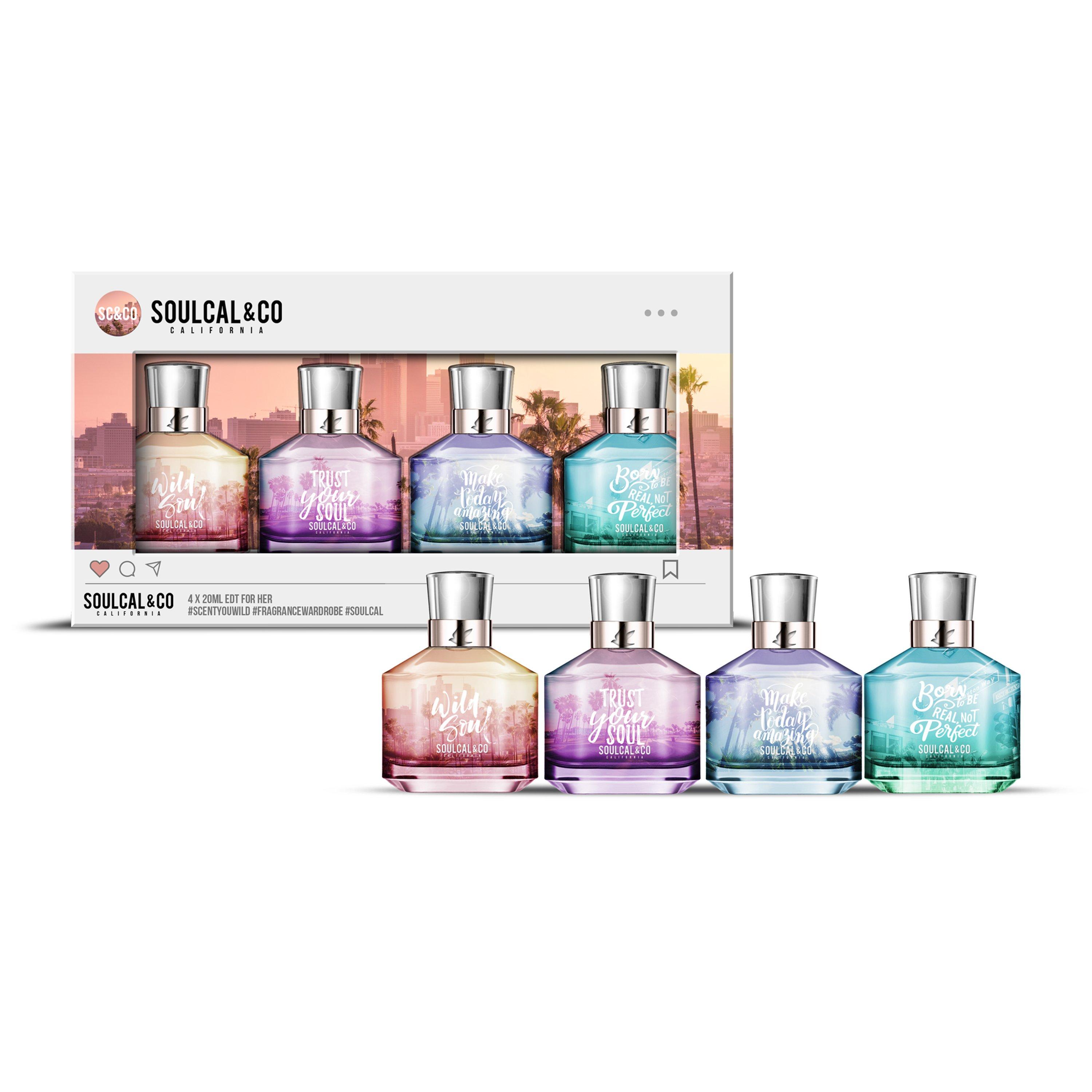 4 x 20ml - SoulCal - Cal 4 x 20ml Eau De Toilette Fragrance Set for Her