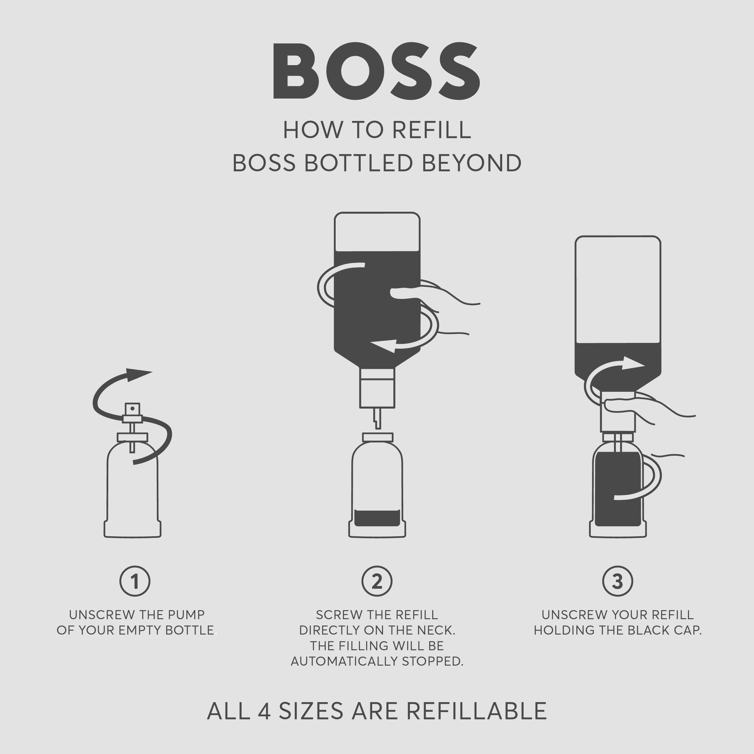 Clear - Boss - BOSS Bottled Beyond Eau de Toilette Intense Refill for Him 200ml - 4