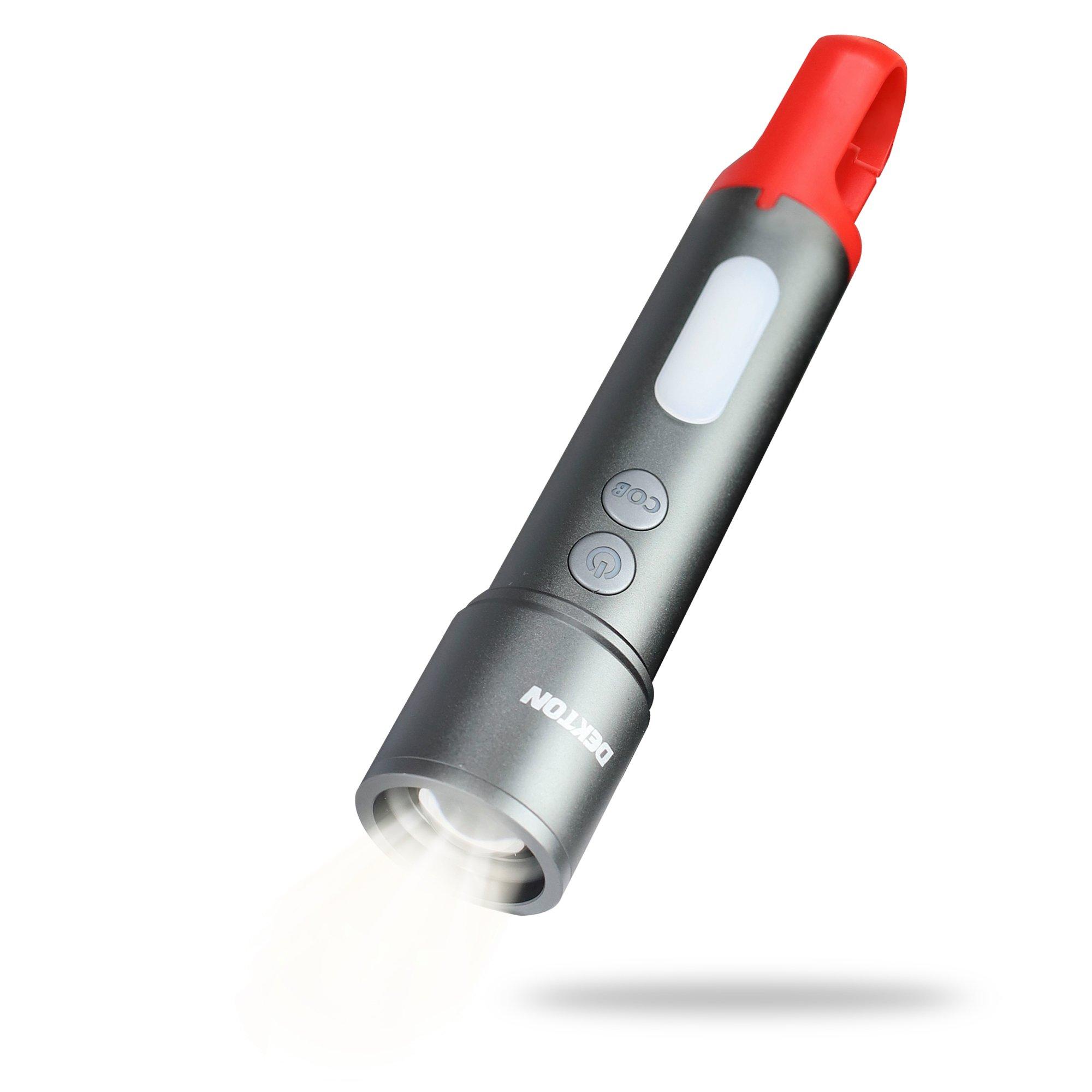 Black - Dekton - Multifunction Flashlight - 2