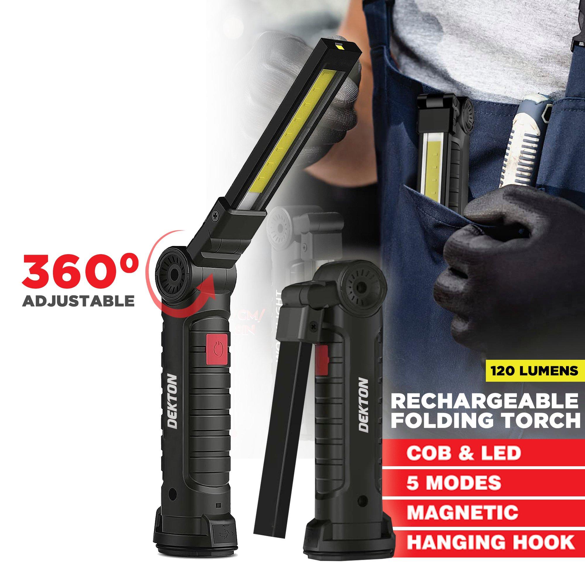 Black - Dekton - Rechargeable Work light - 3
