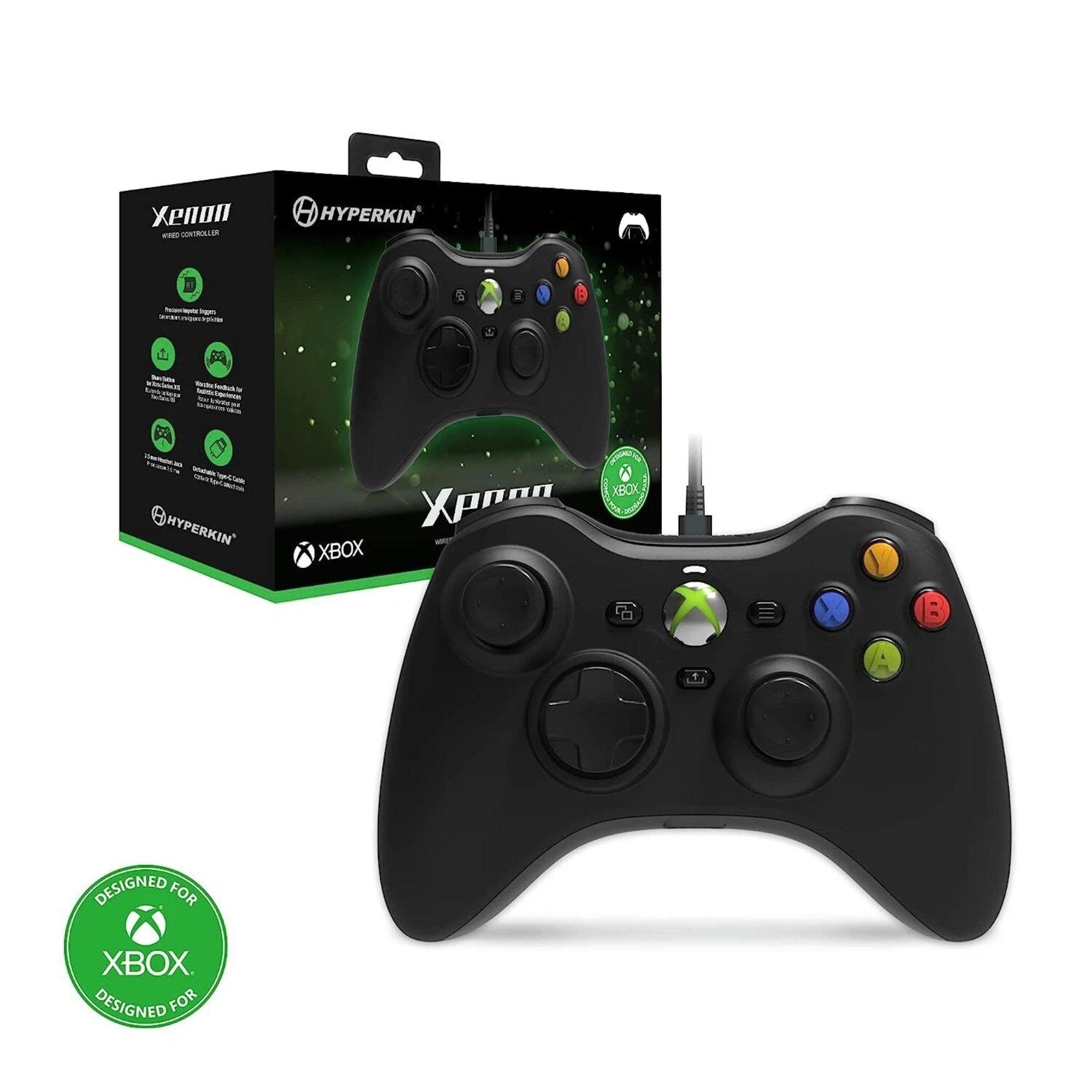 Xbox Black - Hyperkin - Hyperkin Xenon White Xbox Series X/S Wired Controller (Black & White Variants) - 5