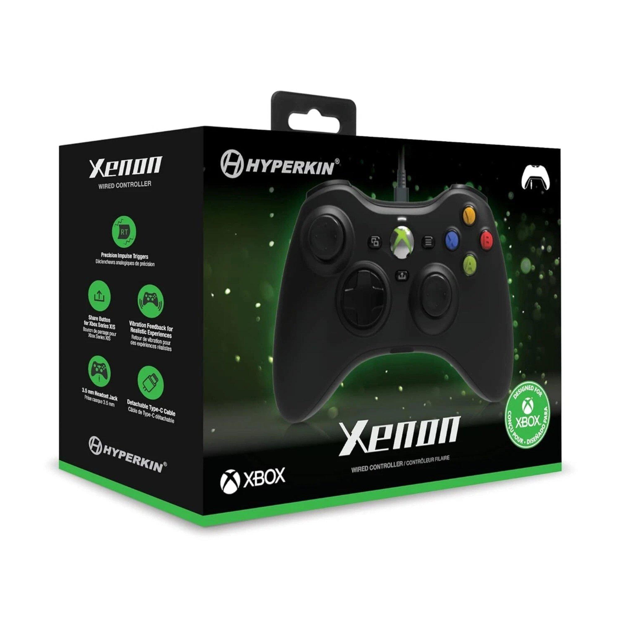 Xbox Black - Hyperkin - Hyperkin Xenon White Xbox Series X/S Wired Controller (Black & White Variants) - 6