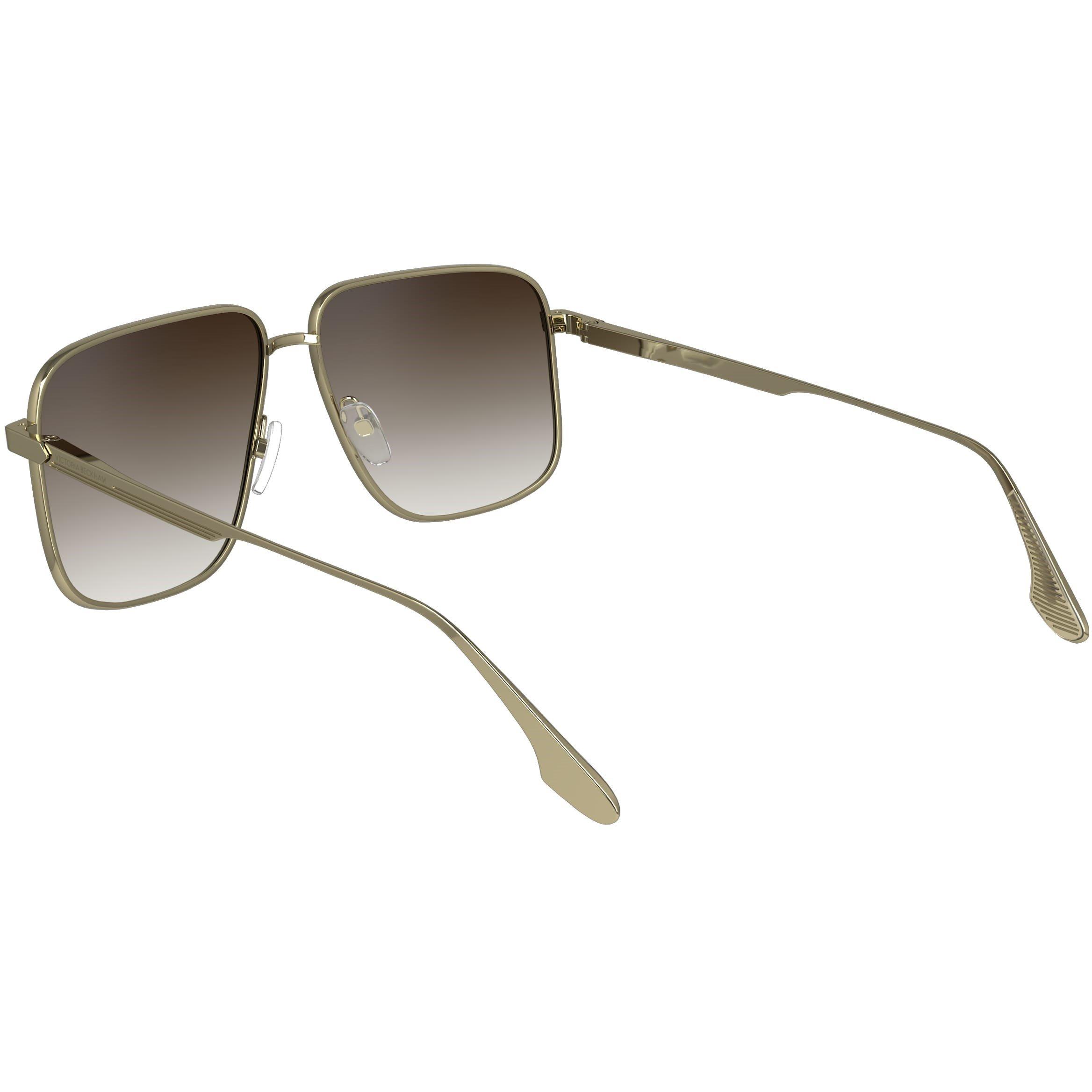 Gold/Brown - Victoria Beckham - Women's Square Sunglasses - 3