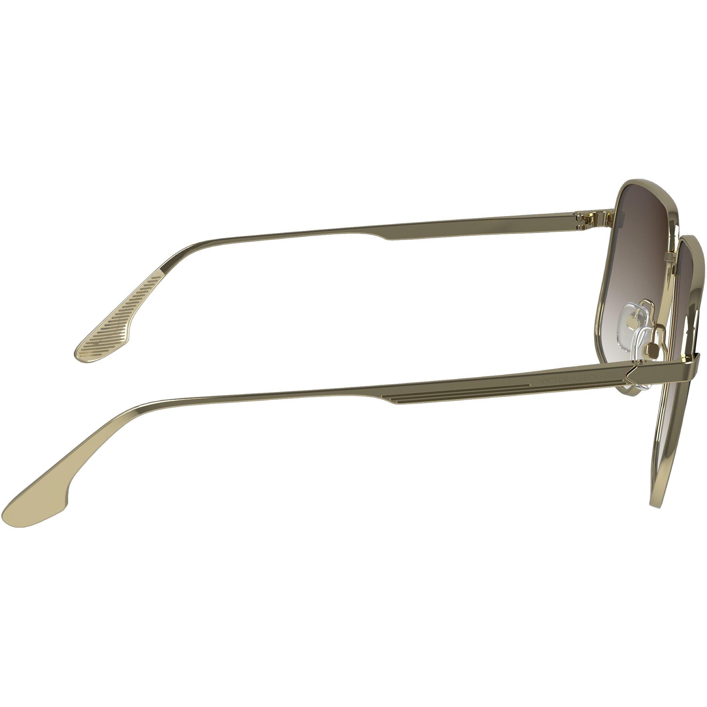 Gold/Brown - Victoria Beckham - Women's Square Sunglasses - 6
