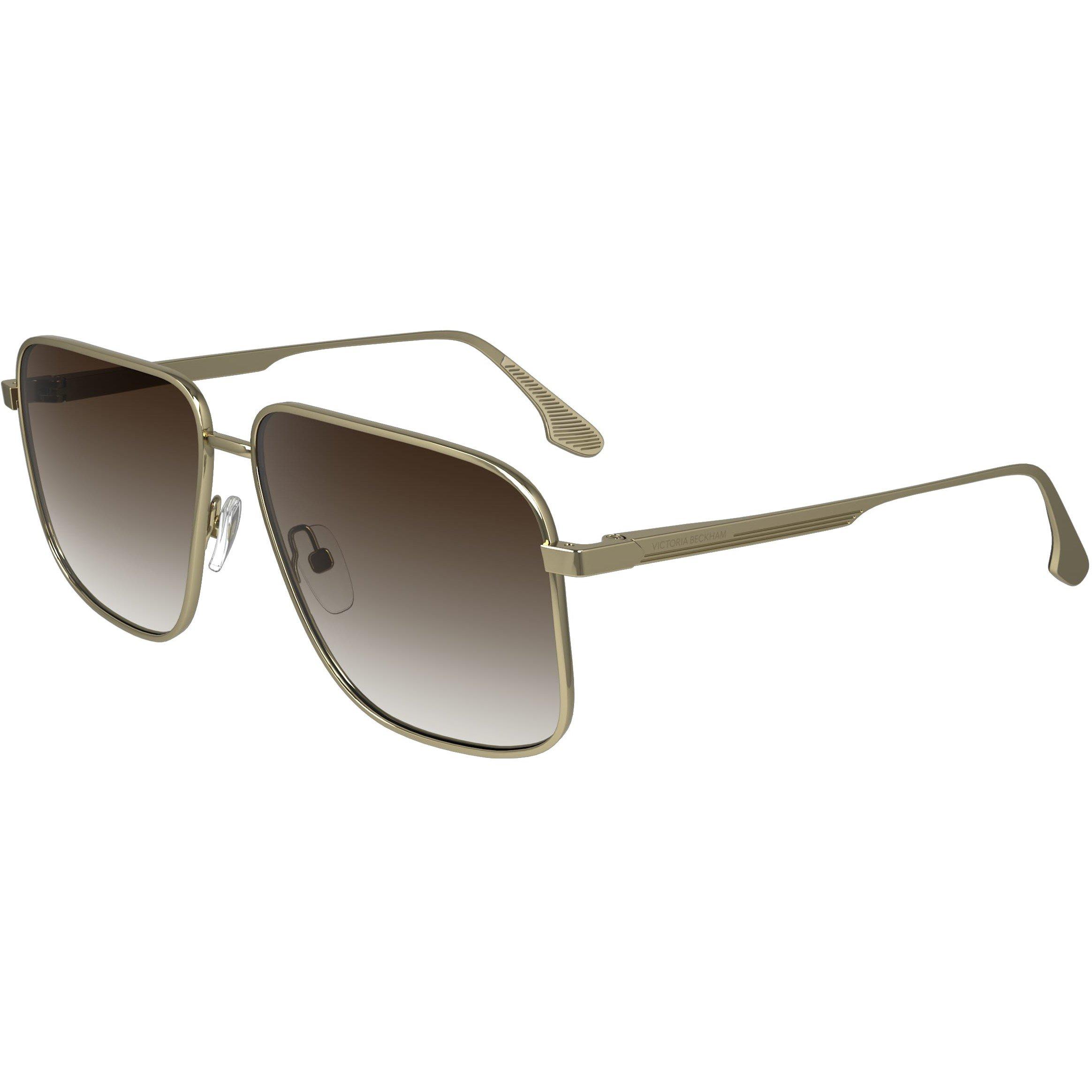 Gold/Brown - Victoria Beckham - Women's Square Sunglasses - 8