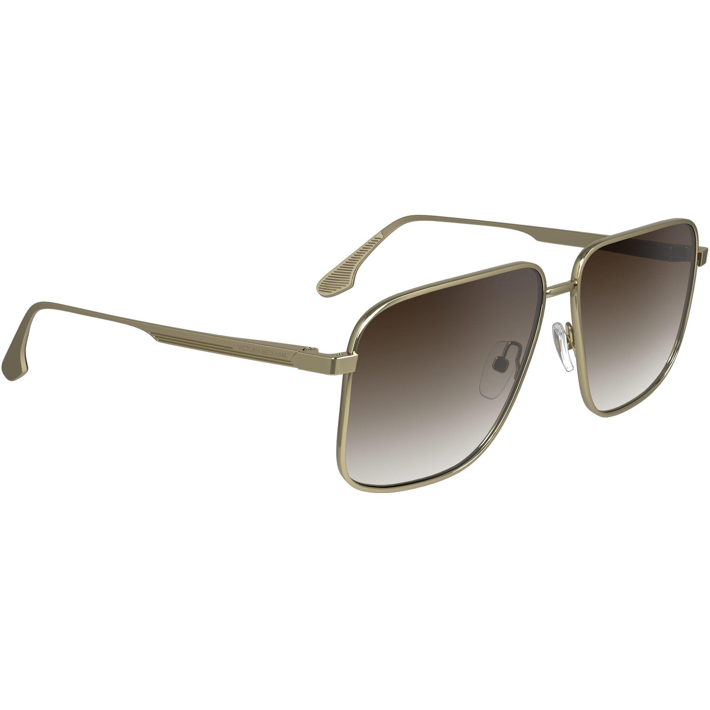 Gold/Brown - Victoria Beckham - Women's Square Sunglasses - 9