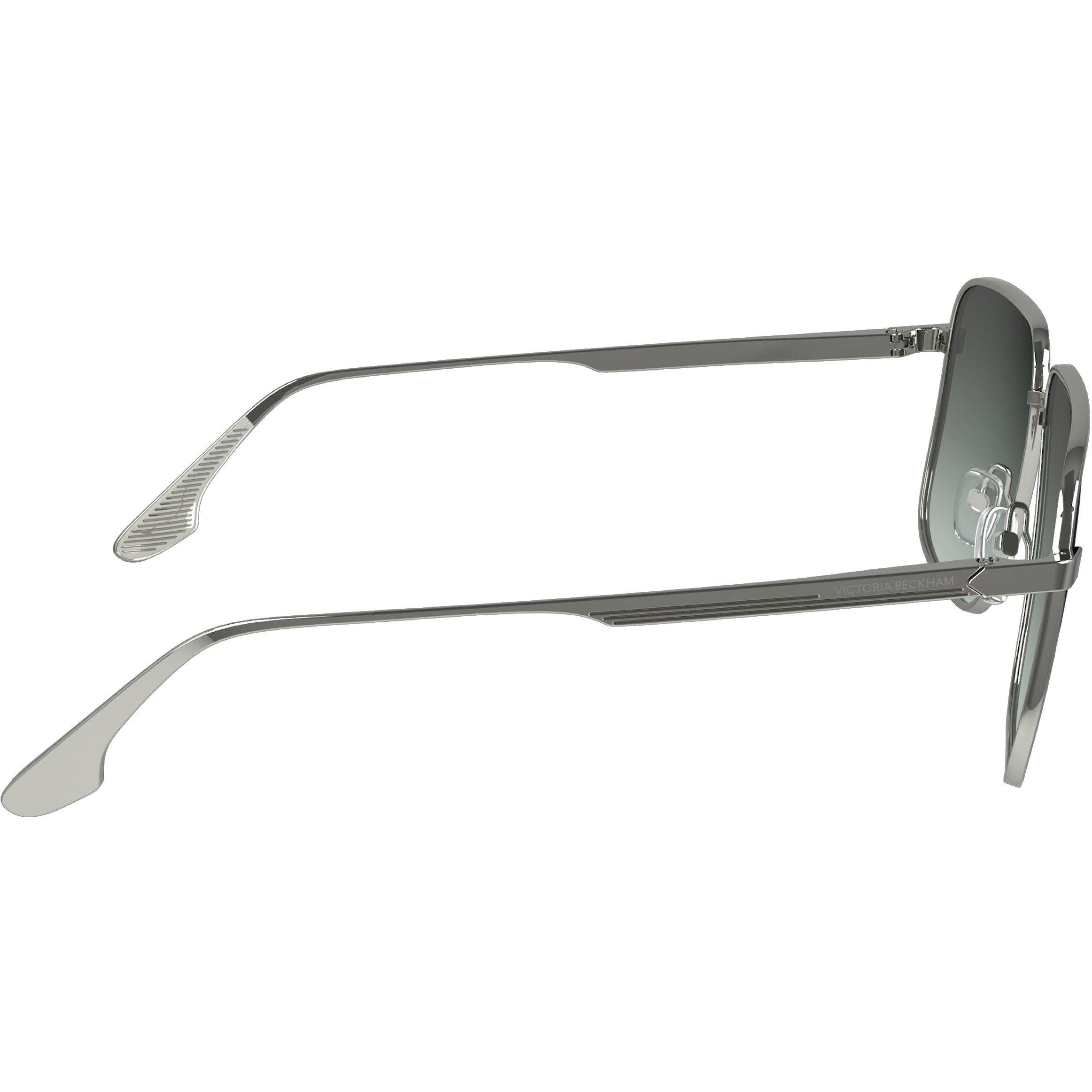 Silver/Green - Victoria Beckham - Women's Square Sunglasses - 6