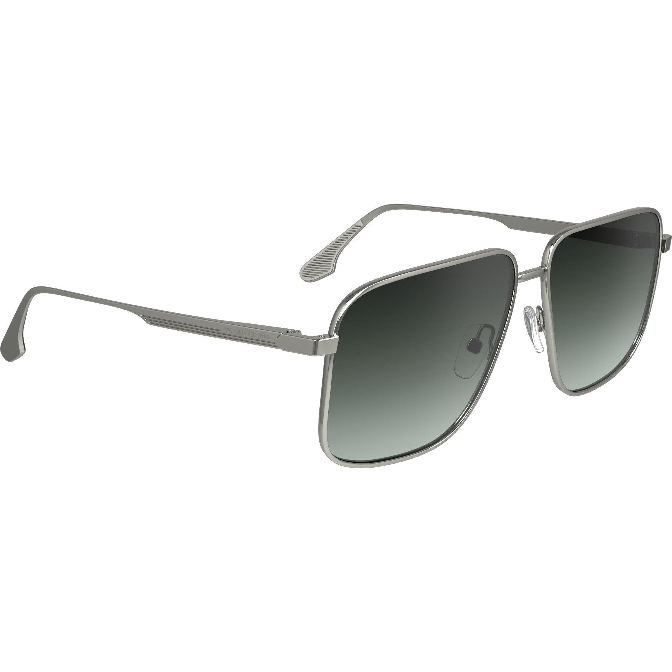 Silver/Green - Victoria Beckham - Women's Square Sunglasses - 9