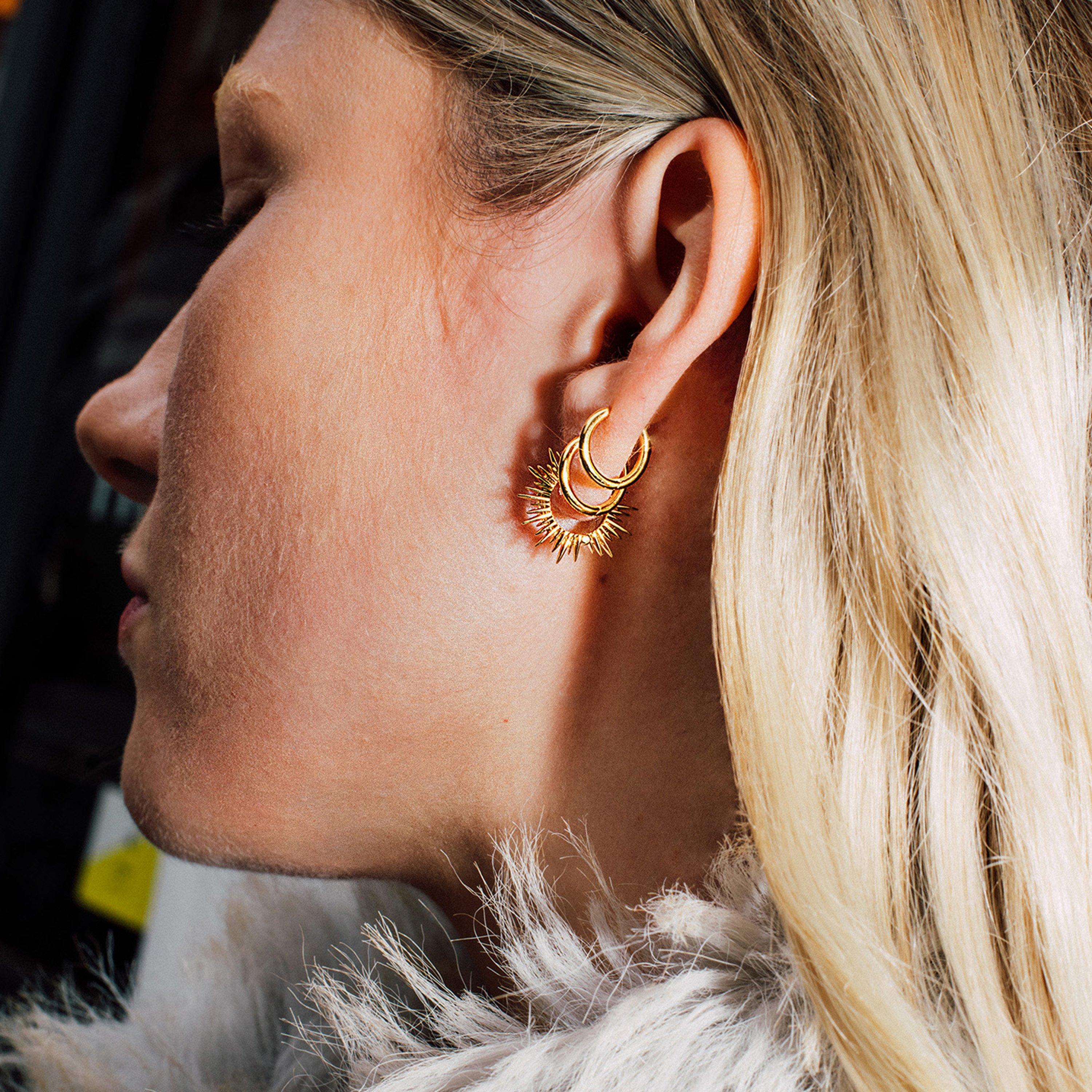 Gold - Rachel Jackson London - Rachel  God Hug Hoop Ld54 - 2