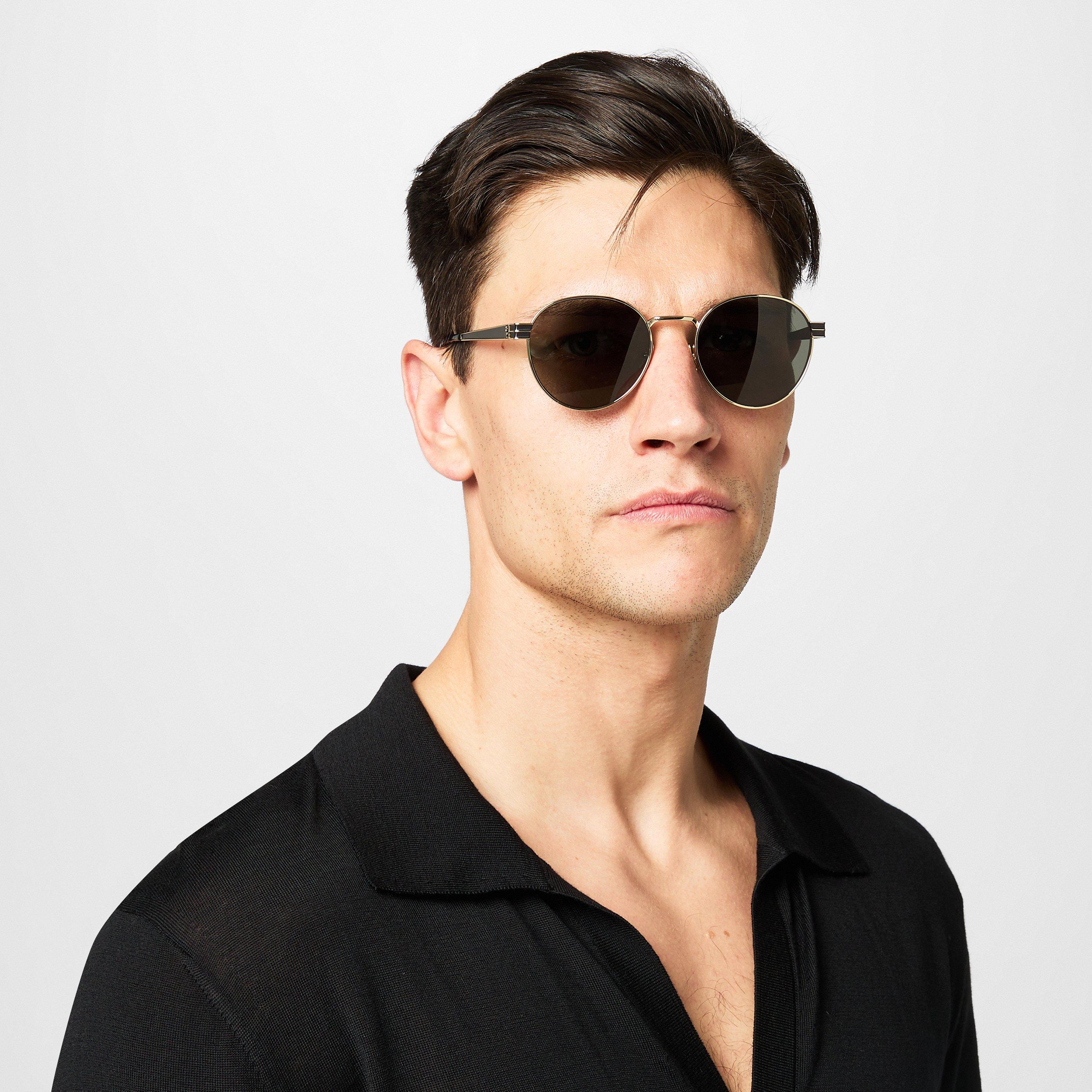 Gold/Grey 003 - Saint Laurent - M62 Sunglasses - 2