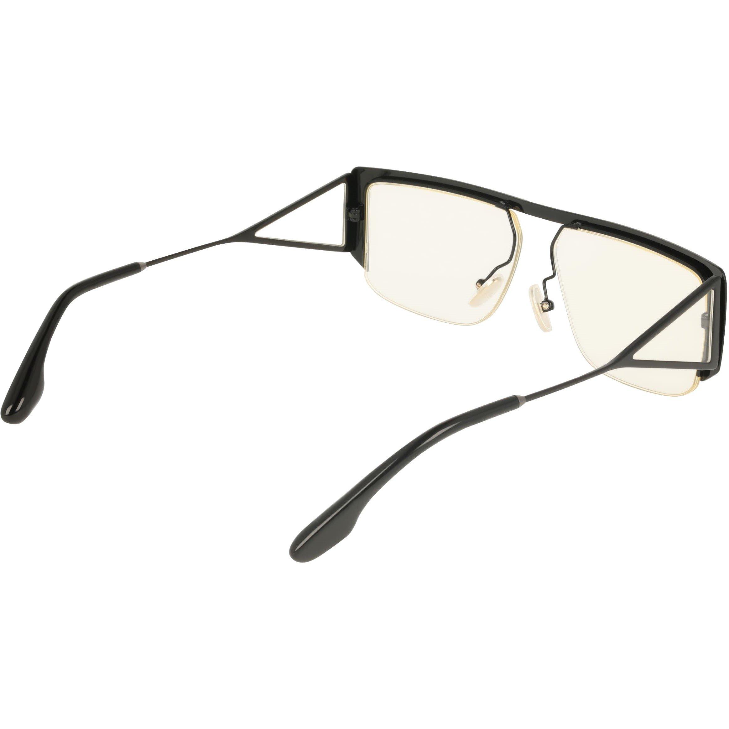 Black - Victoria Beckham - Women's VB250S Rectangle Sunglasses - 6