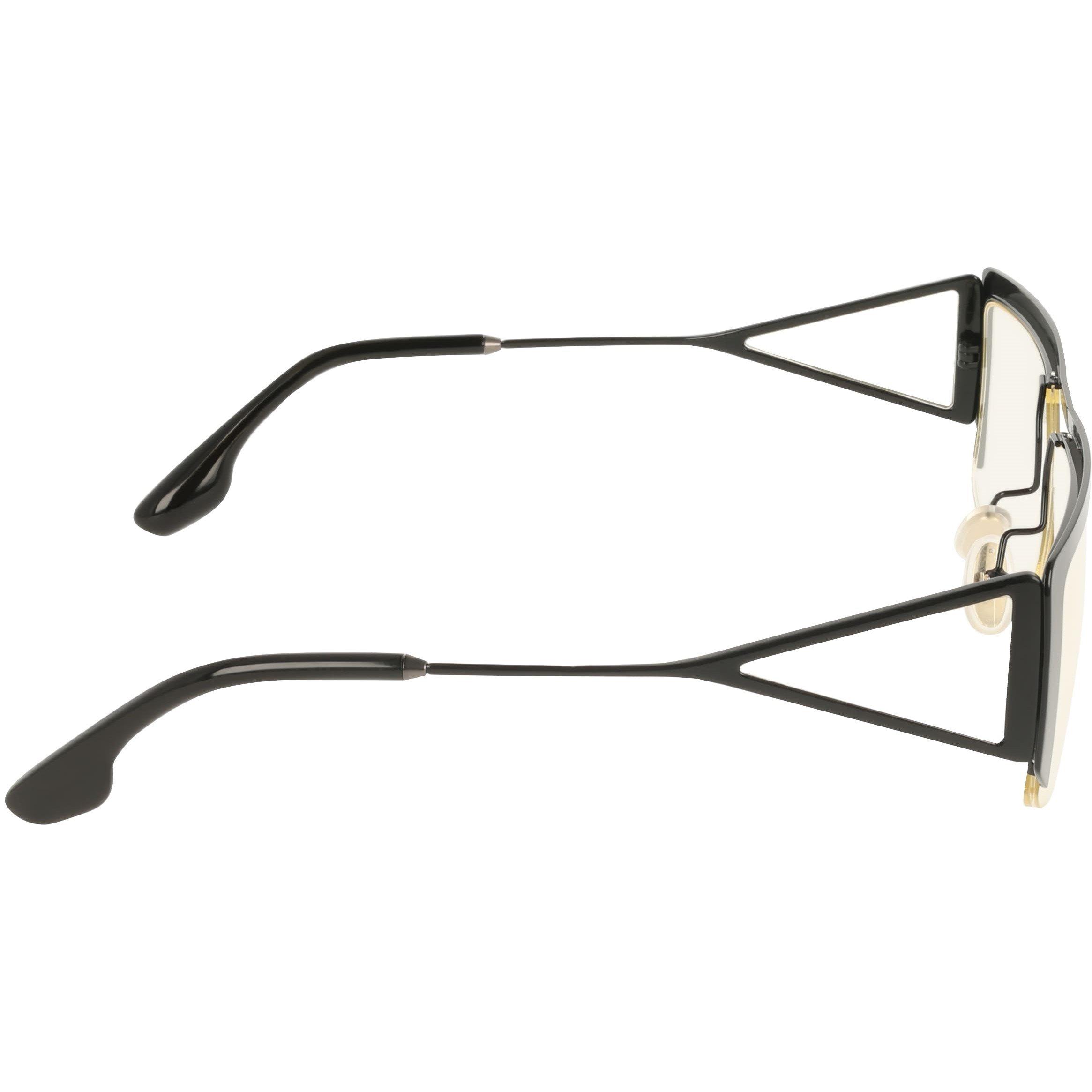 Black - Victoria Beckham - Women's VB250S Rectangle Sunglasses - 7